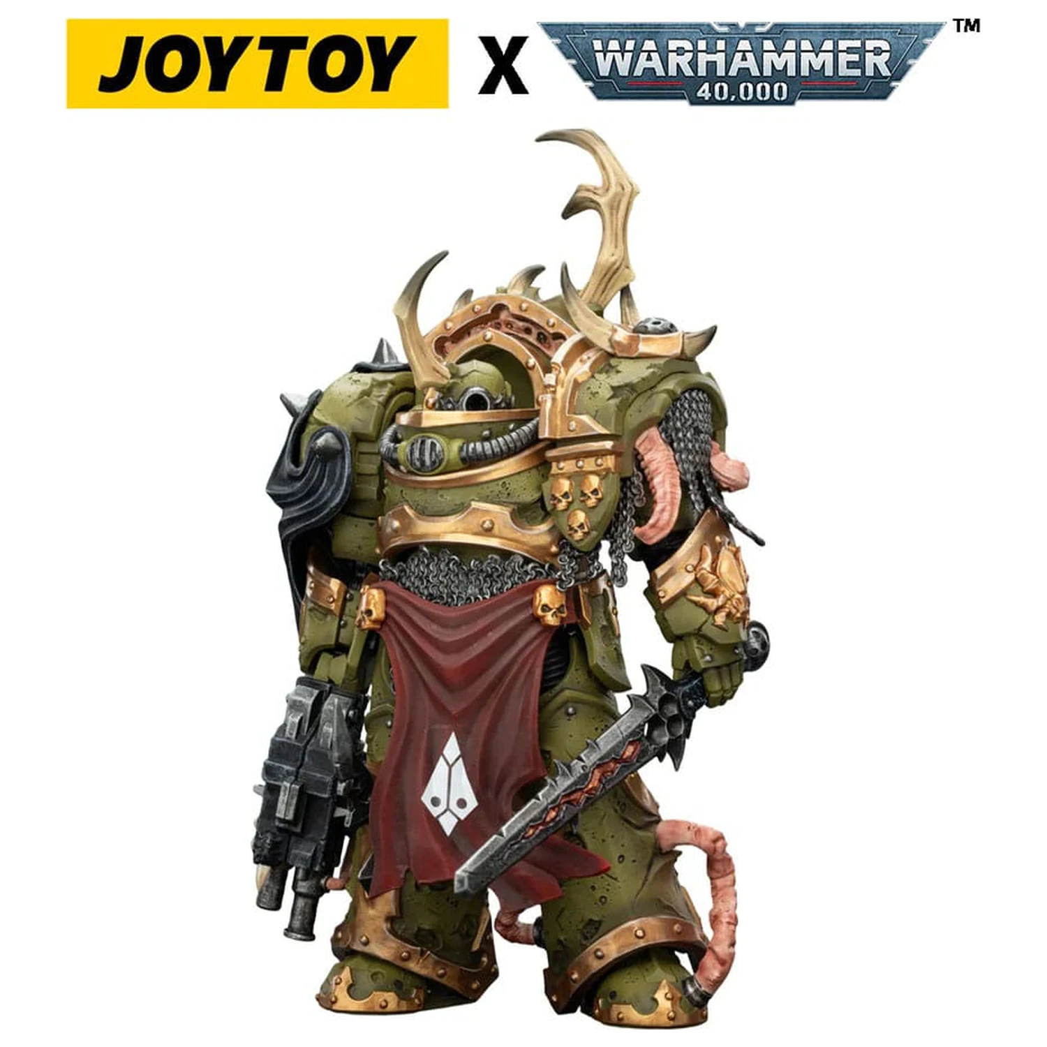 Warhammer 40,000 Akční figurka Death Guard Blightlord Terminator 3 s Combi-bolterem a Bubotic Blade 14 cm fotografii produktu