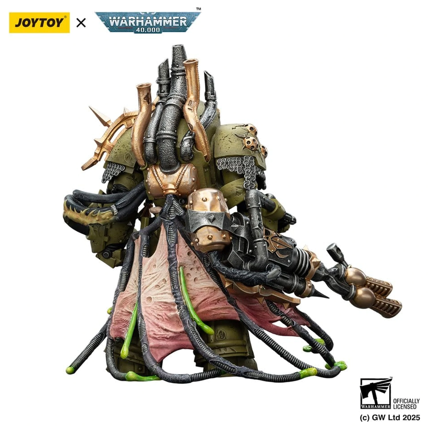 Warhammer 40,000 Akční figurka Death Guard Lord of Virulence s Power Fist a Twin Plague Spewer 14 cm fotografii produktu