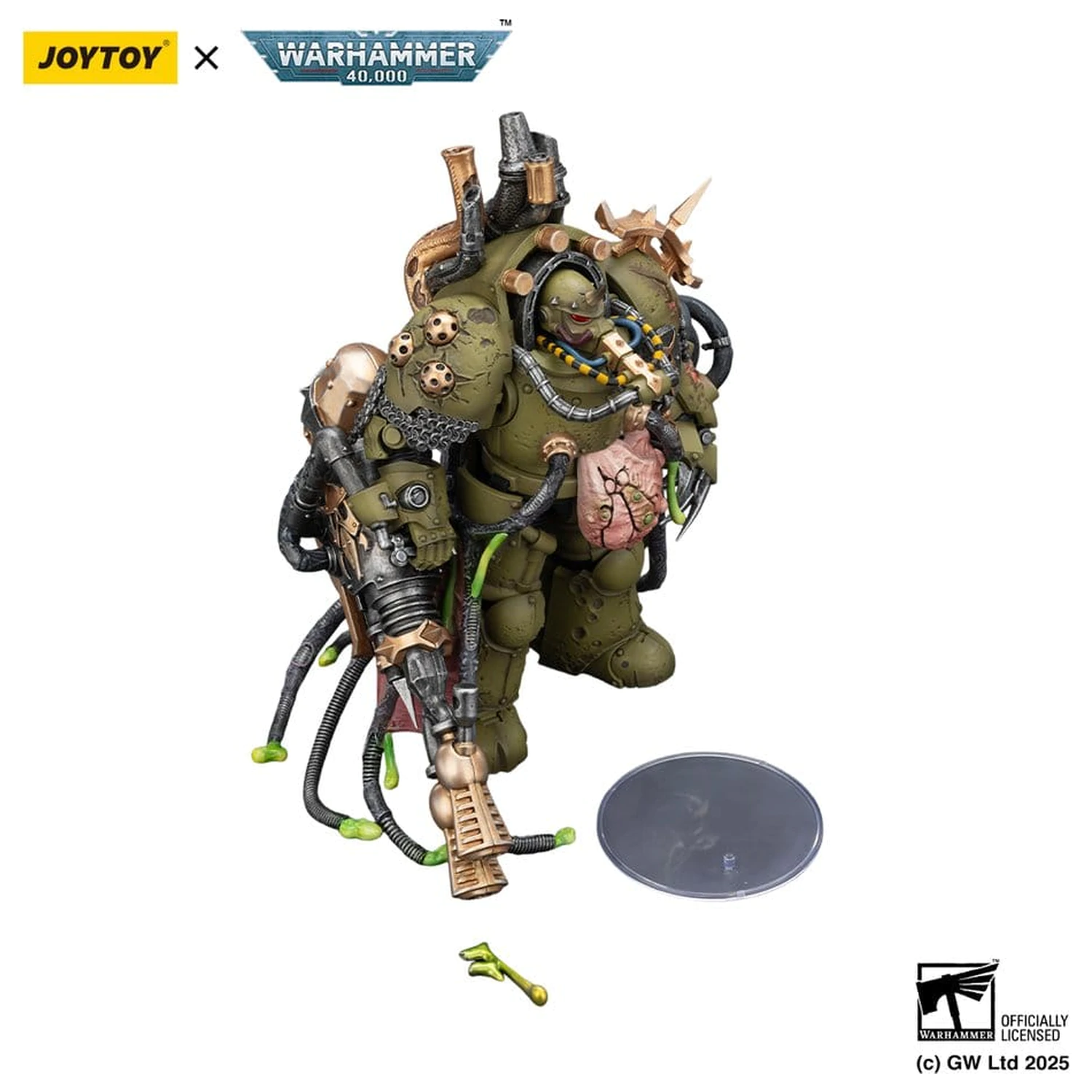 Warhammer 40,000 Akční figurka Death Guard Lord of Virulence s Power Fist a Twin Plague Spewer 14 cm fotografii produktu