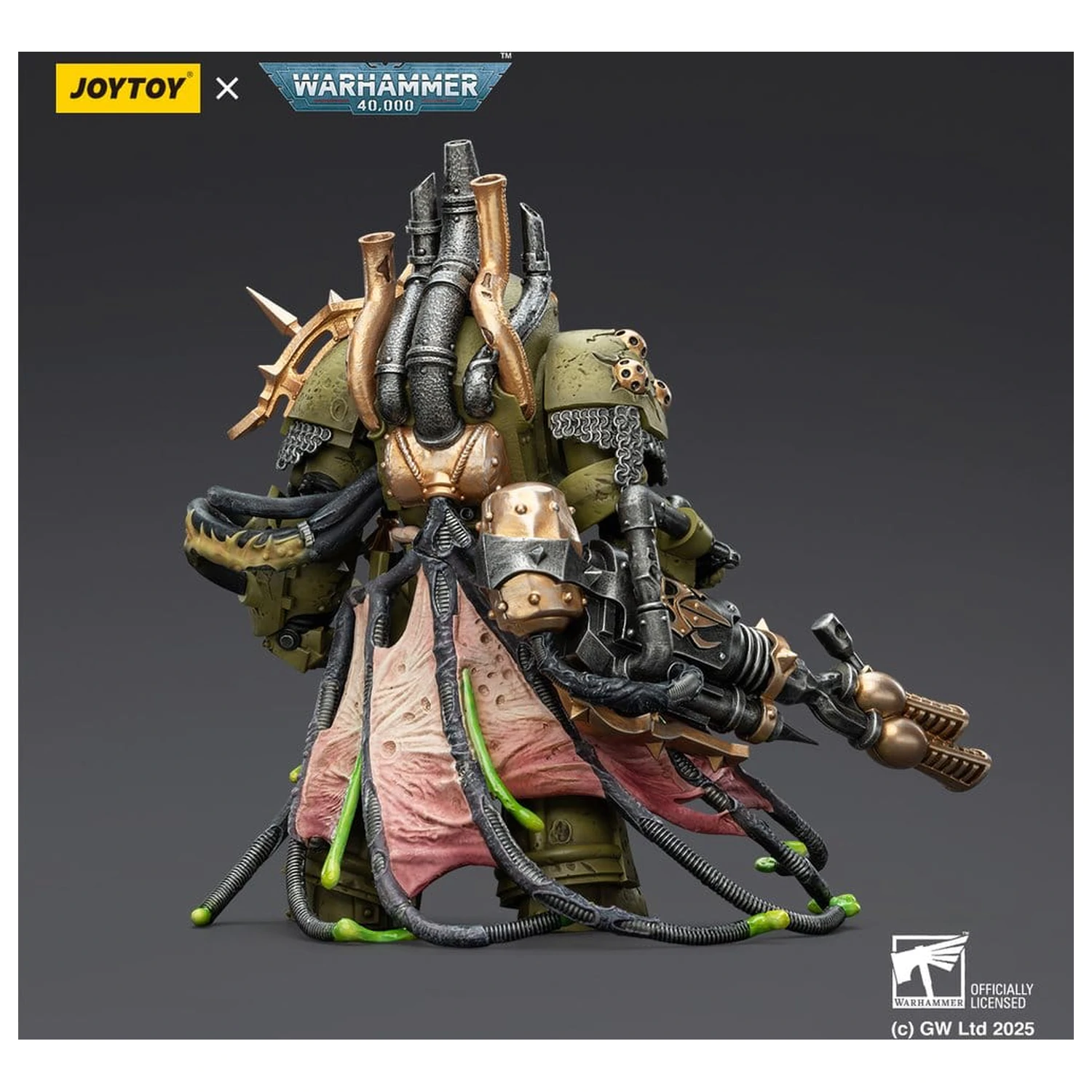 Warhammer 40,000 Akční figurka Death Guard Lord of Virulence s Power Fist a Twin Plague Spewer 14 cm fotografii produktu