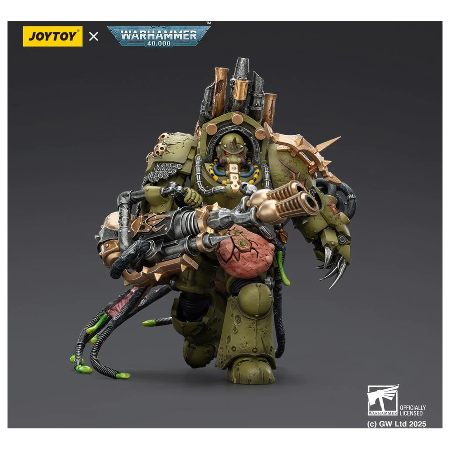 Warhammer 40,000 Akční figurka Death Guard Lord of Virulence s Power Fist a Twin Plague Spewer 14 cm fotografii produktu
