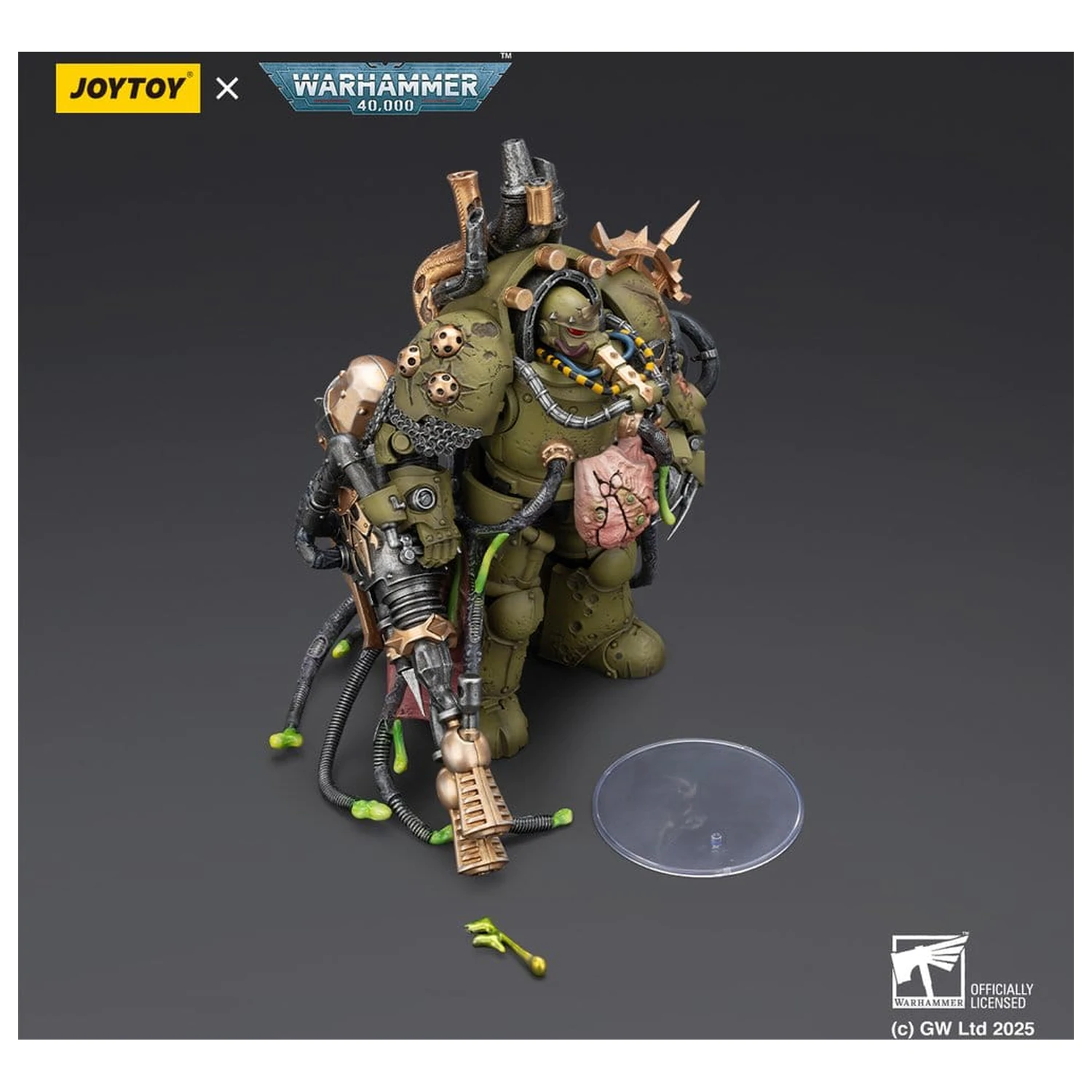Warhammer 40,000 Akční figurka Death Guard Lord of Virulence s Power Fist a Twin Plague Spewer 14 cm fotografii produktu