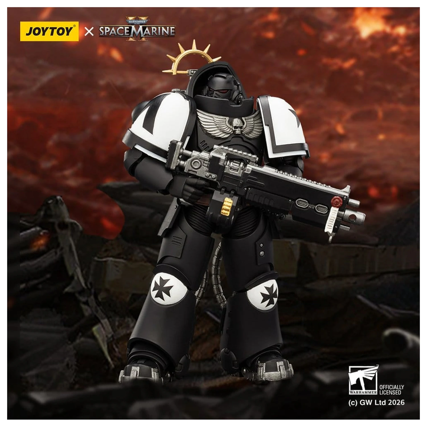Warhammer 40,000 Action Figure Game Edition Black Templars Heavy Intercessor 13 cm vysoká akční figurka fotografii produktu