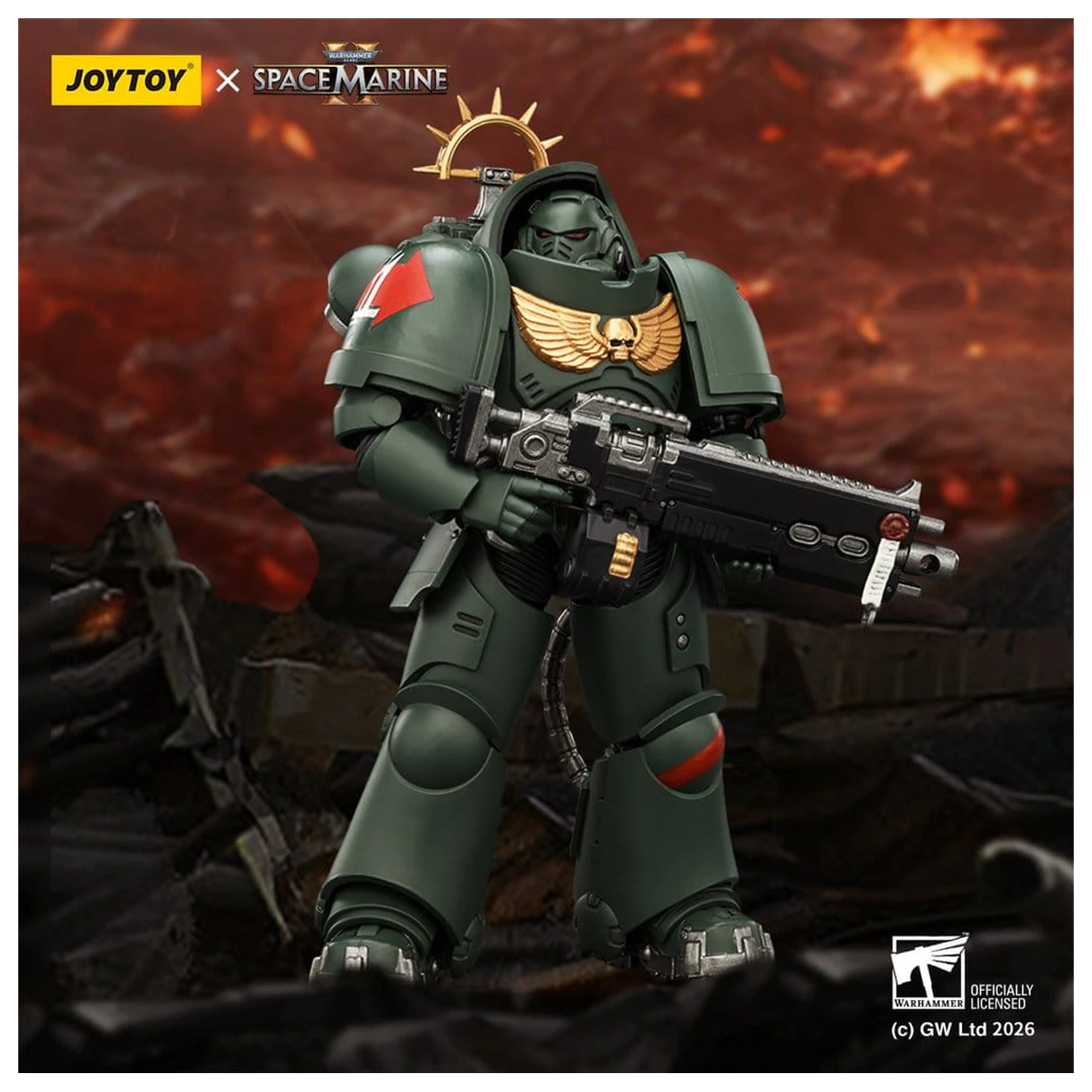 Warhammer 40,000 Akční figurka Game Edition Dark Angels Heavy Intercessor 13 cm fotografii produktu