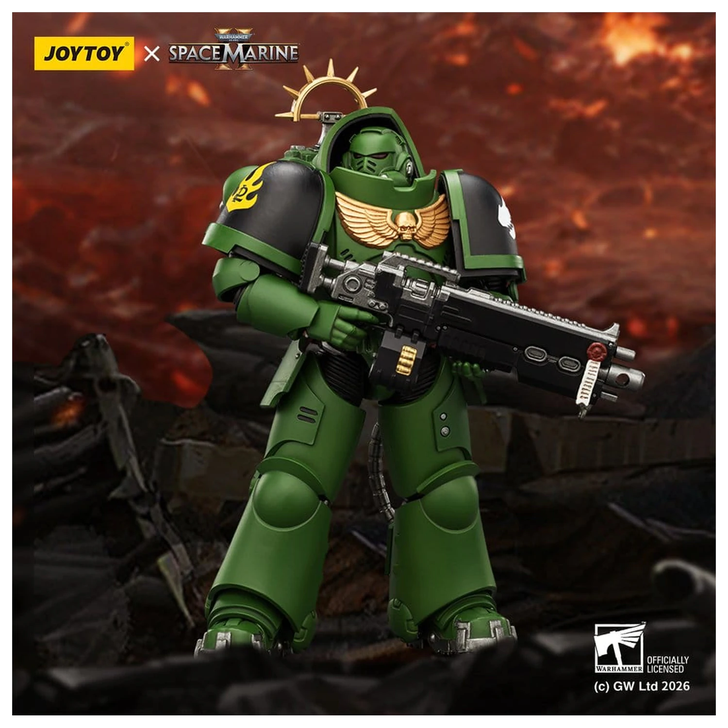 Warhammer 40,000 Akční figurka Game Edition Salamanders Heavy Intercessor 13 cm fotografii produktu
