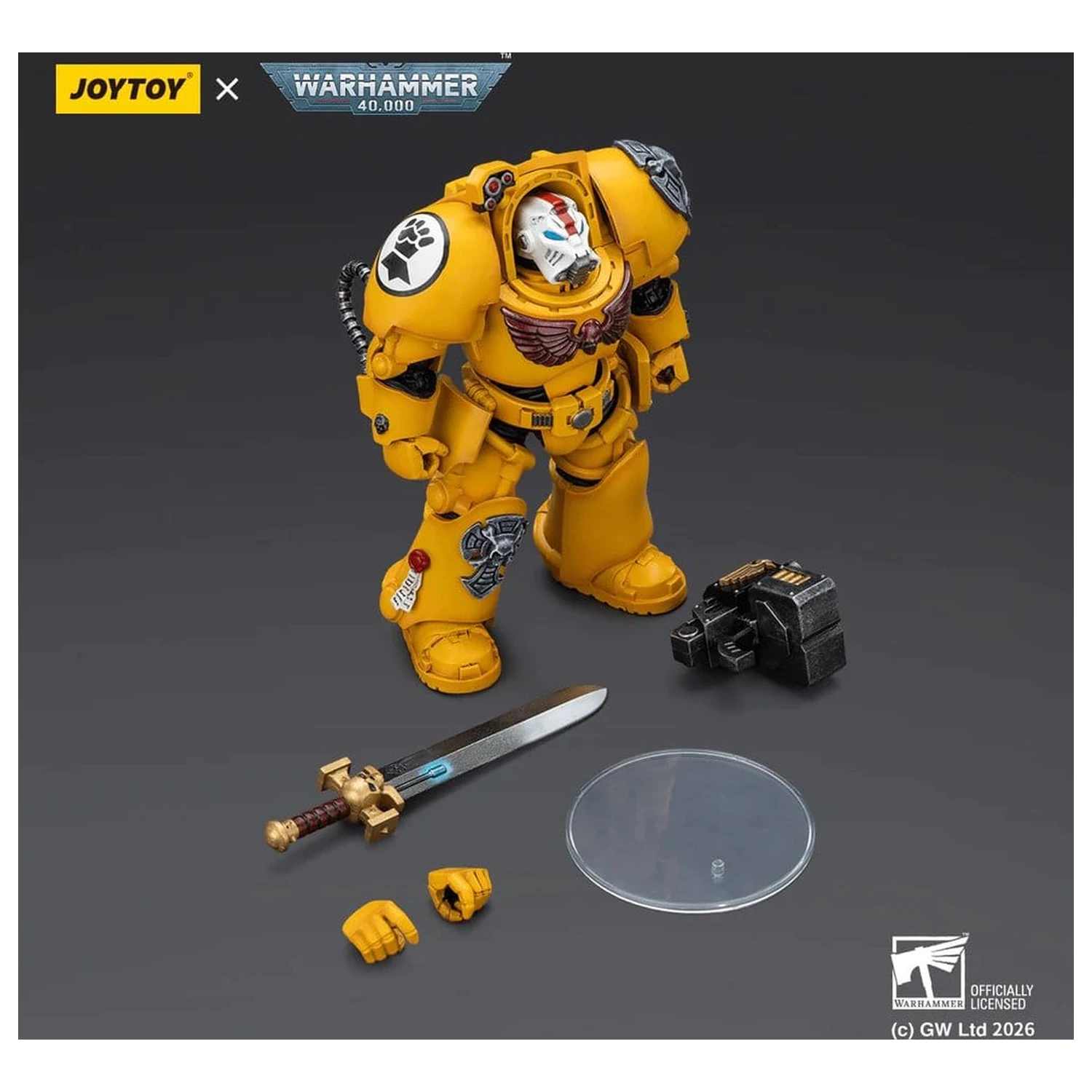 Warhammer 40,000 Akční figurka Imperial Fists Terminator 1 s Power Sword a Storm Bolter 14 cm fotografii produktu