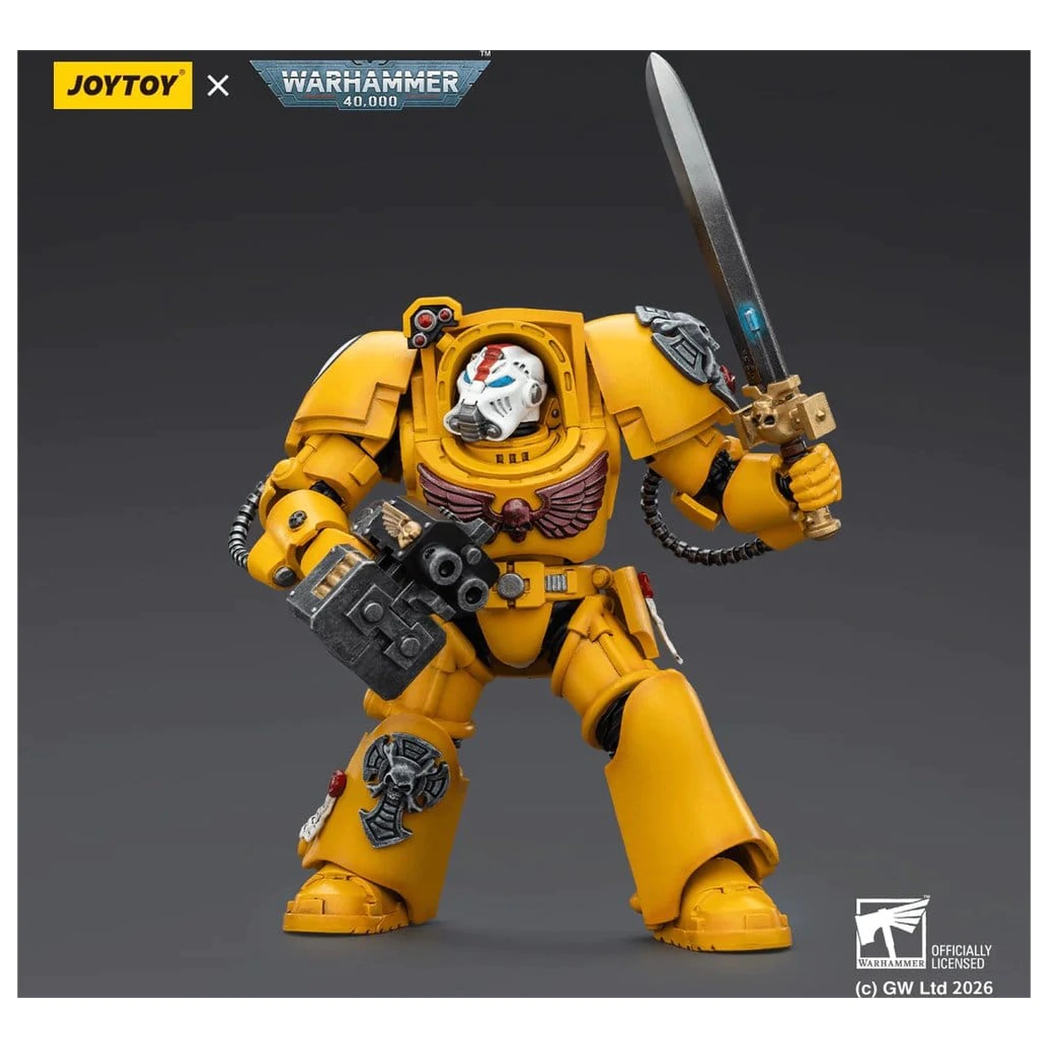 Warhammer 40,000 Akční figurka Imperial Fists Terminator 1 s Power Sword a Storm Bolter 14 cm fotografii produktu
