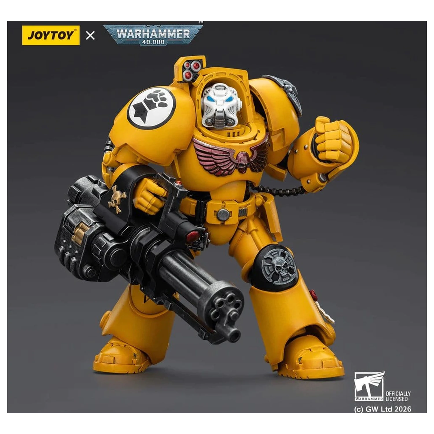 Warhammer 40,000 Akční figurka Imperial Fists Terminator 3 s Power Fist a Assault Cannon 14 cm fotografii produktu