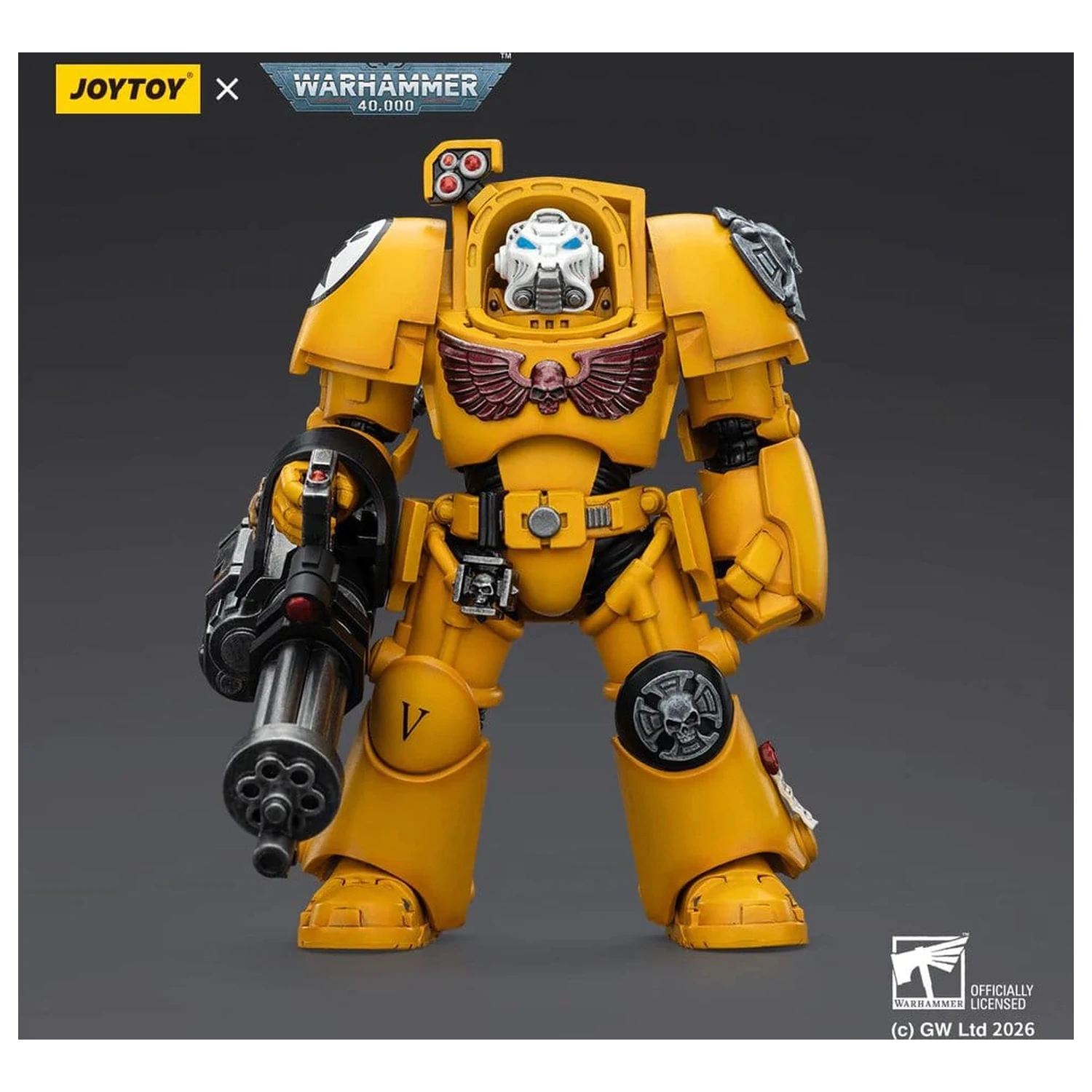Warhammer 40,000 Akční figurka Imperial Fists Terminator 3 s Power Fist a Assault Cannon 14 cm fotografii produktu