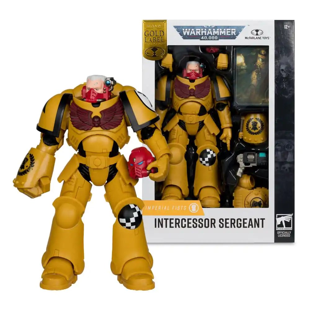 Warhammer 40,000 Akční figurka Intercessor Sergeant (Imperial Fist) (Gold Label) 18 cm fotografii produktu