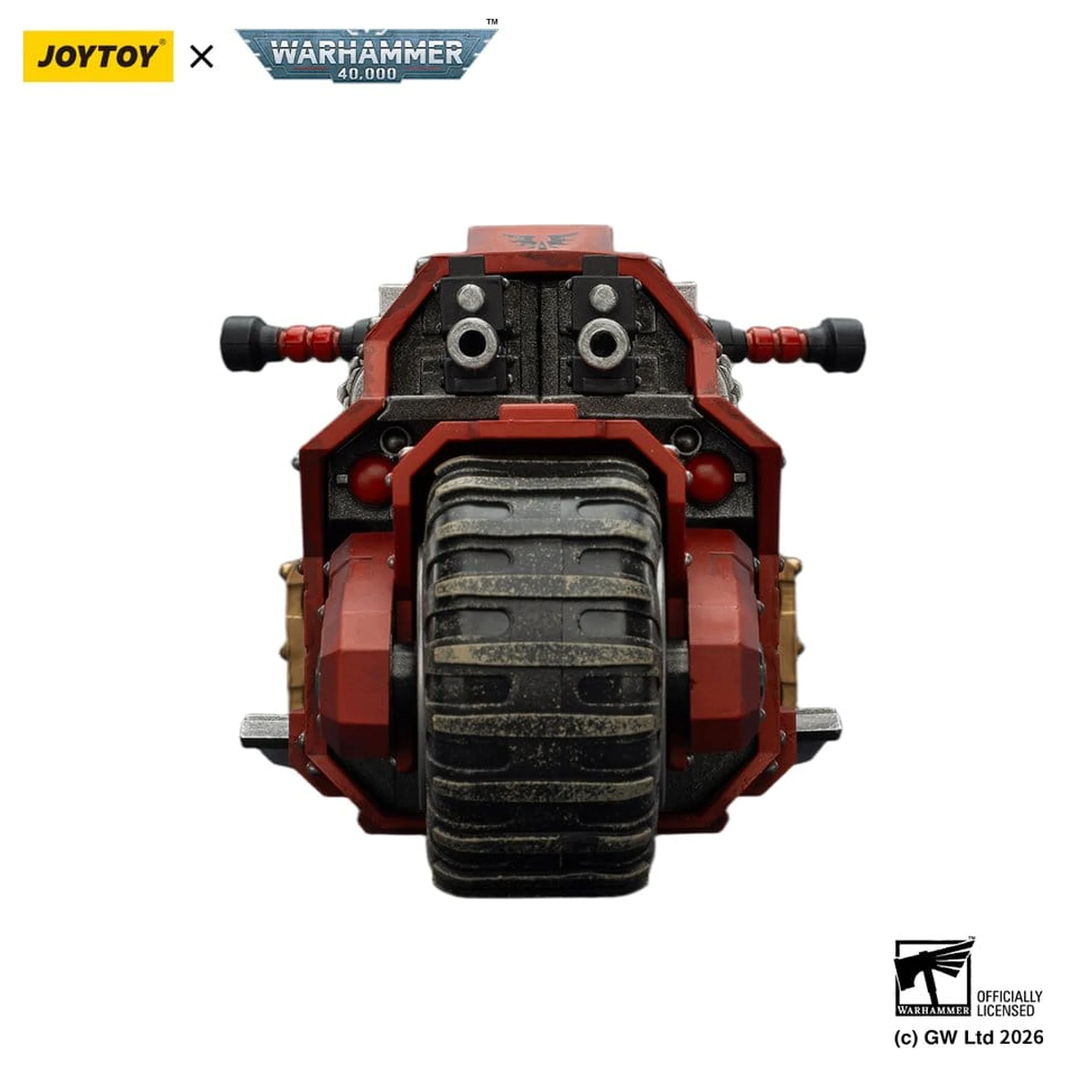 Warhammer 40,000 Raider-pattern Combat Bike Blood Angels s twin-linked bolt rifles 22 cm fotografii produktu