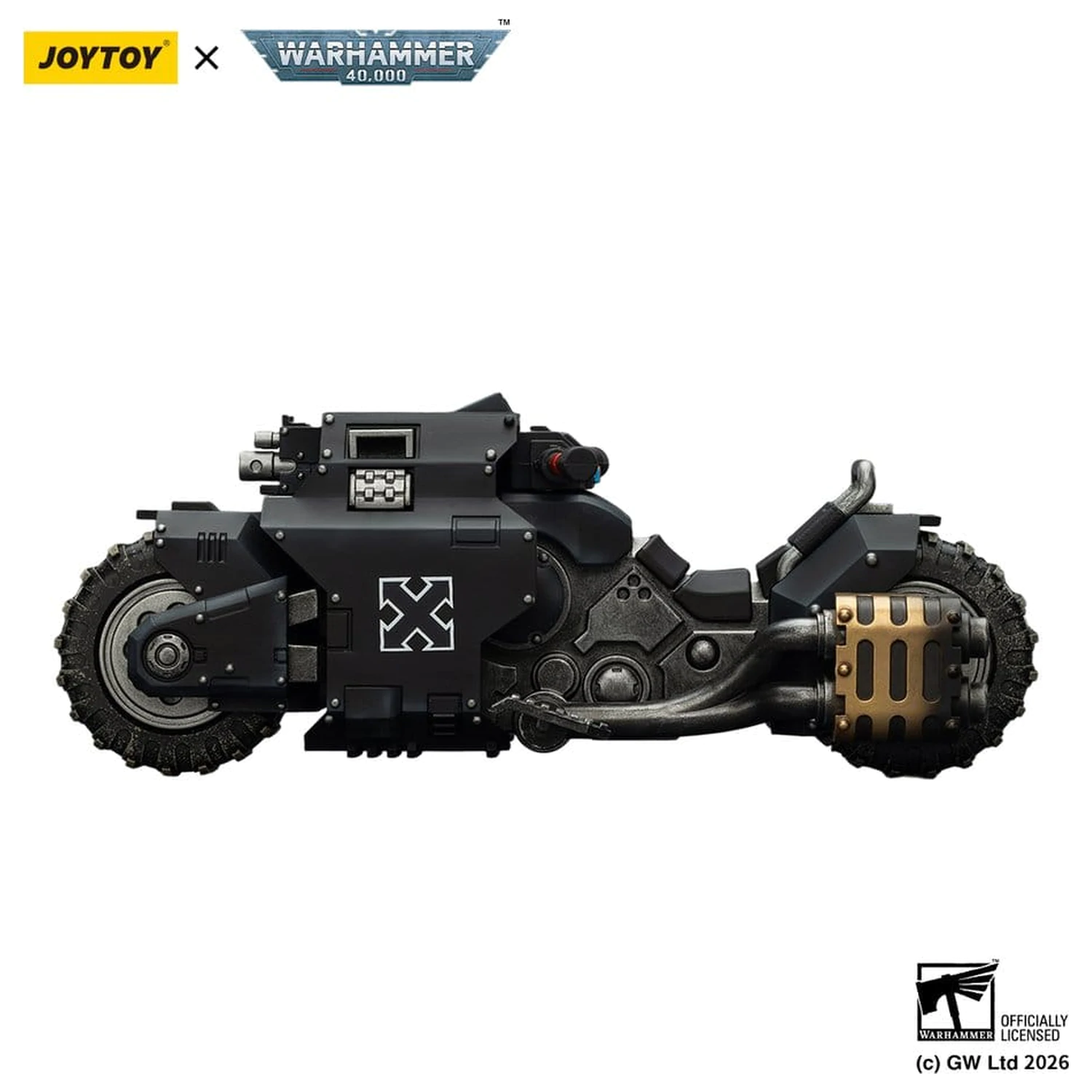 Warhammer 40,000 Bojová motorka Raider-pattern Raven Guard s twin-linked bolt rifles 22 cm fotografii produktu