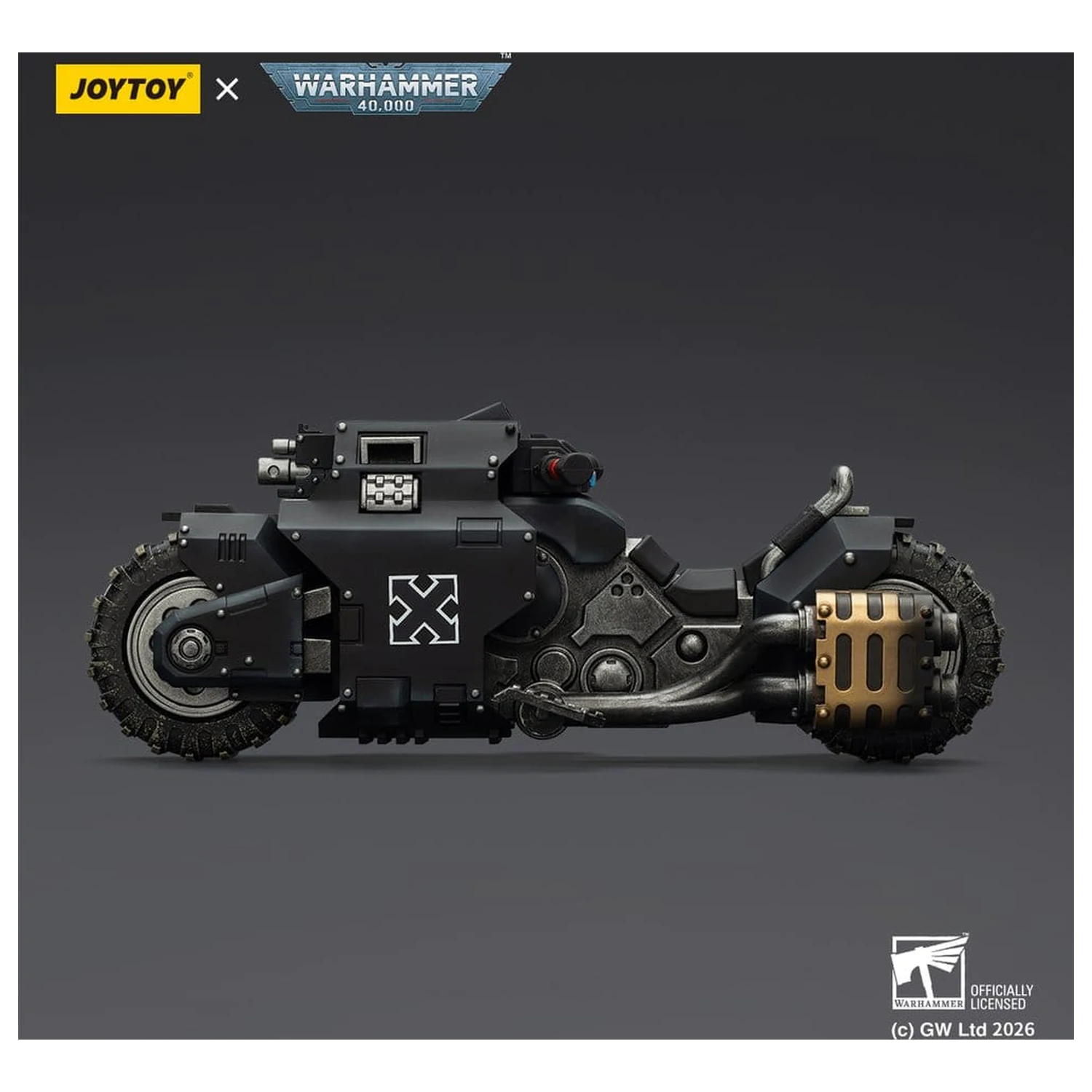 Warhammer 40,000 Bojová motorka Raider-pattern Raven Guard s twin-linked bolt rifles 22 cm fotografii produktu