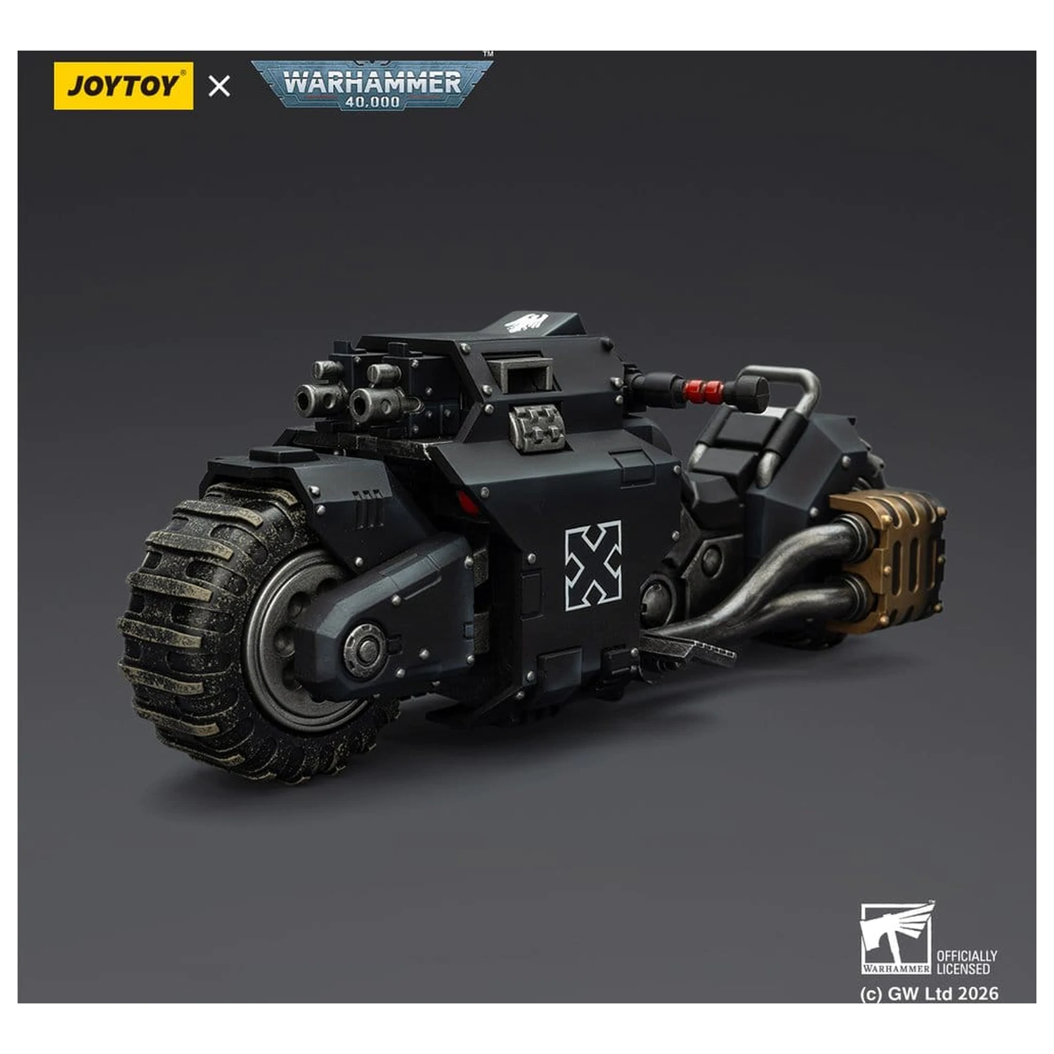 Warhammer 40,000 Bojová motorka Raider-pattern Raven Guard s twin-linked bolt rifles 22 cm fotografii produktu