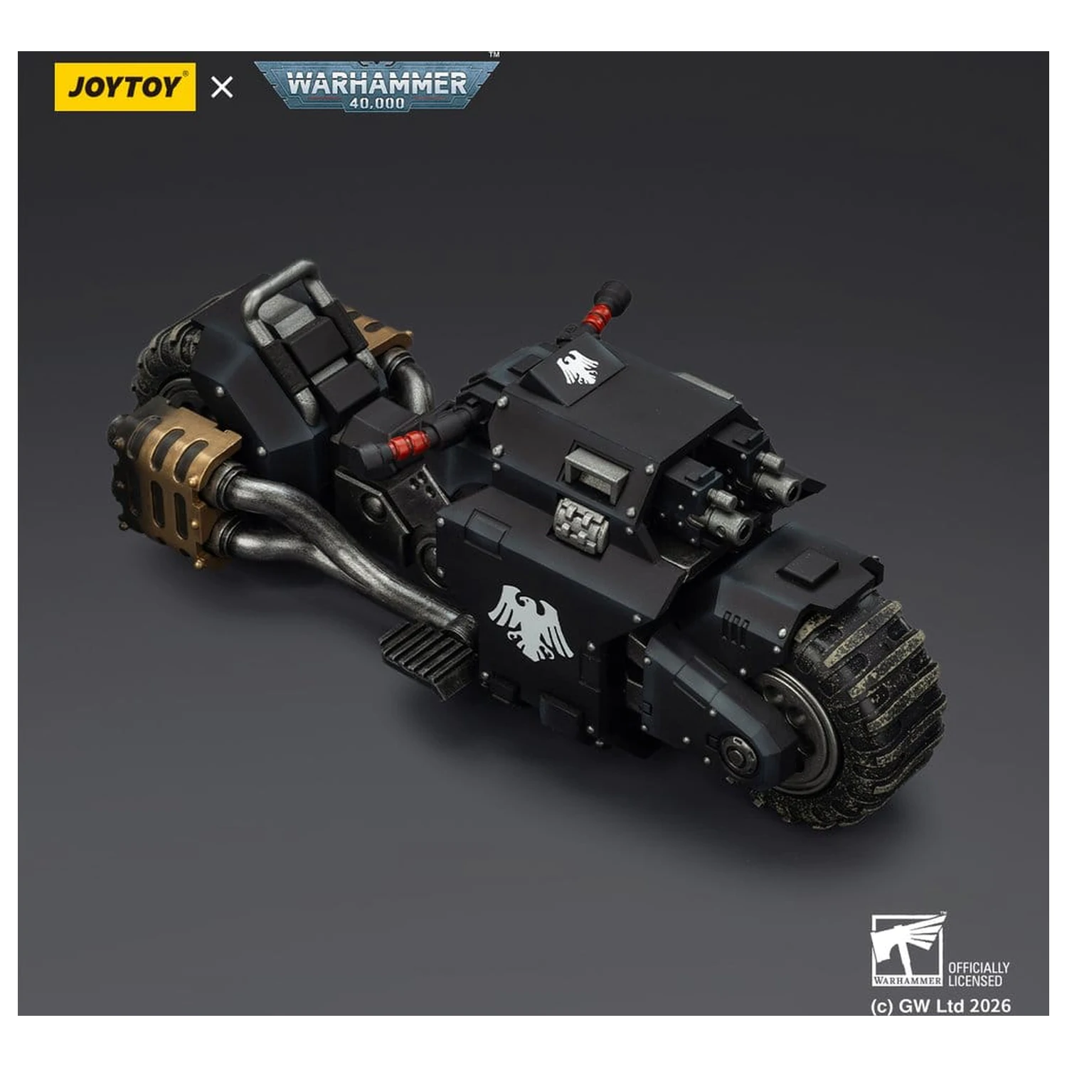 Warhammer 40,000 Bojová motorka Raider-pattern Raven Guard s twin-linked bolt rifles 22 cm fotografii produktu