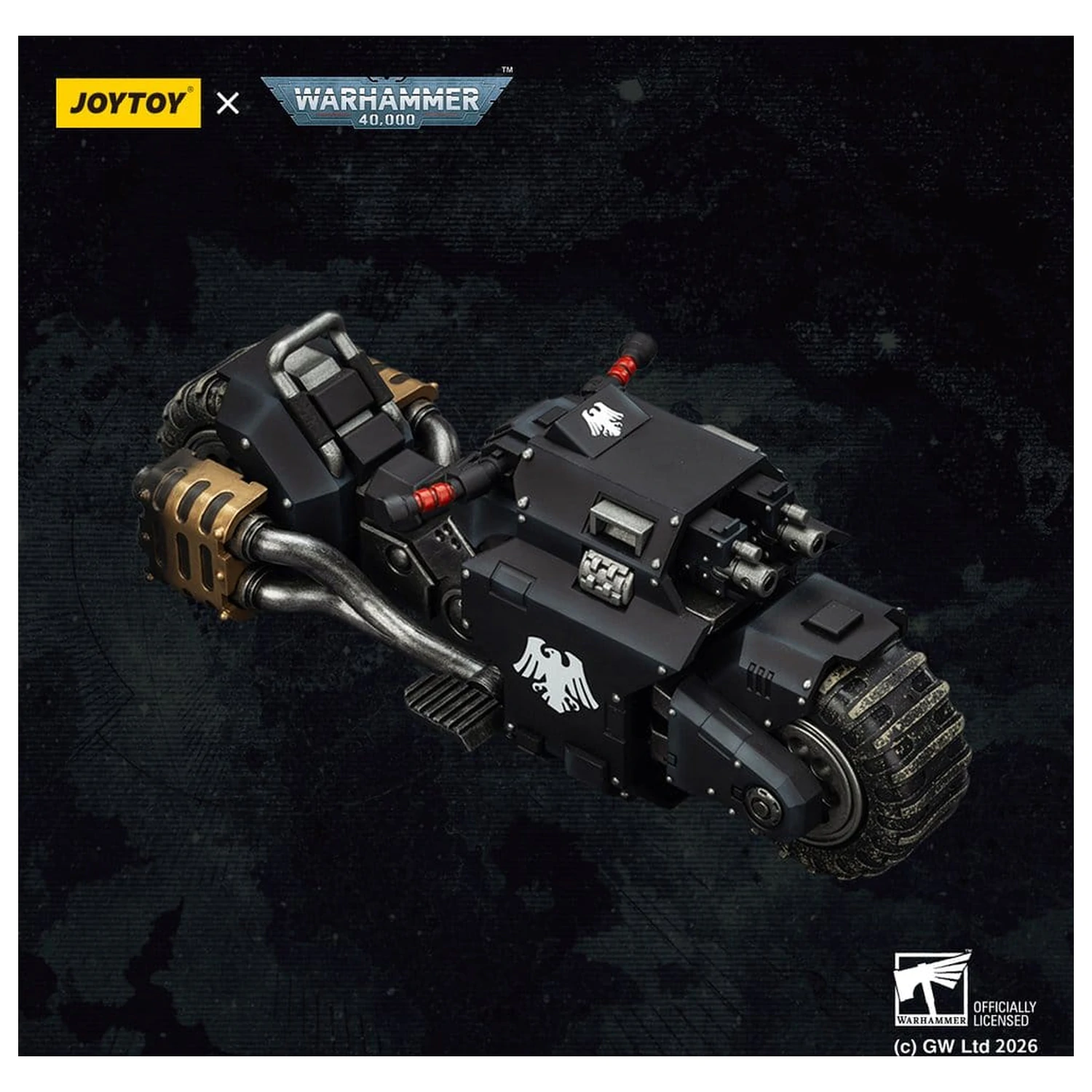 Warhammer 40,000 Bojová motorka Raider-pattern Raven Guard s twin-linked bolt rifles 22 cm fotografii produktu