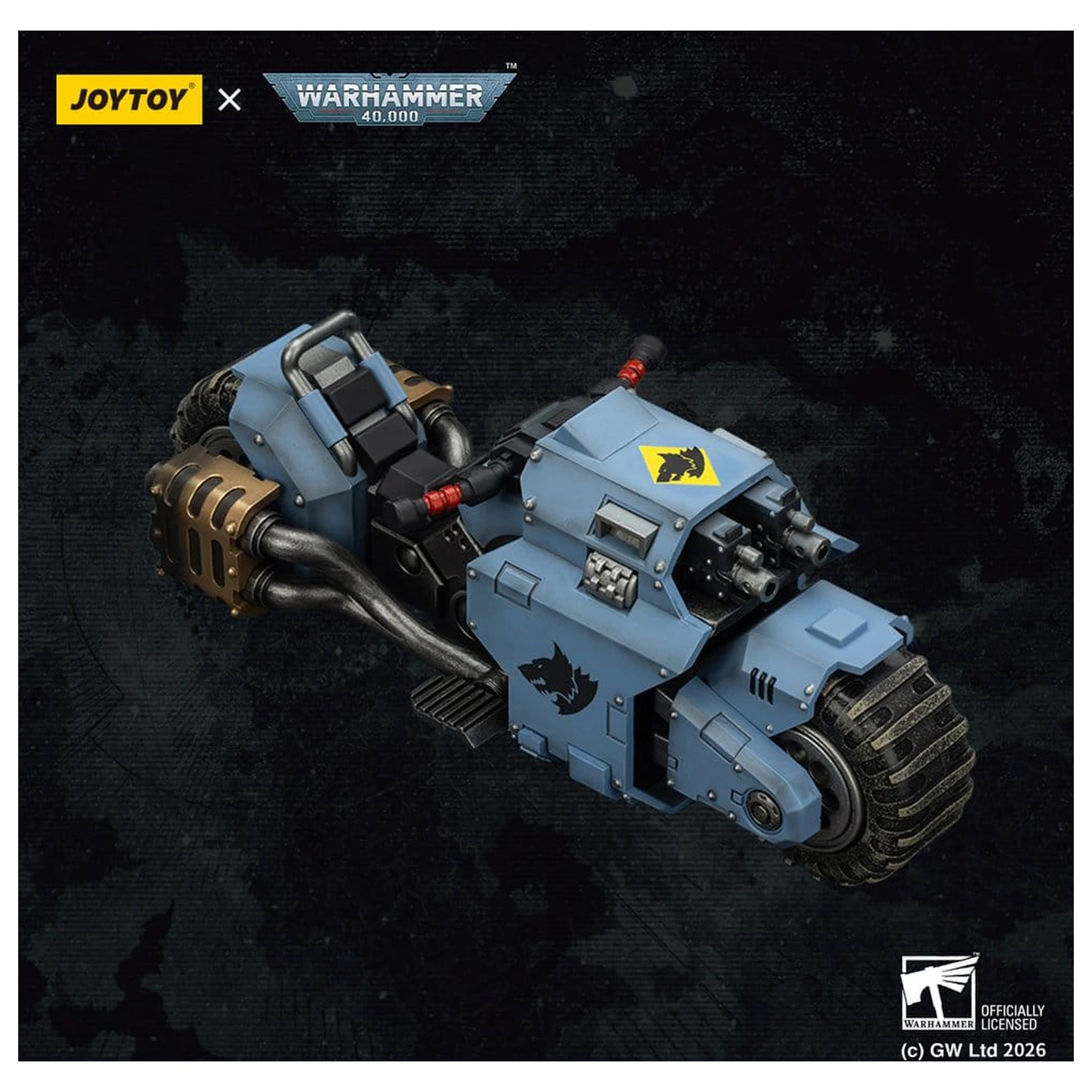 Warhammer 40,000 Raider-pattern Bojový motocykl Space Wolves s twin-linked bolt rifles 22 cm fotografii produktu