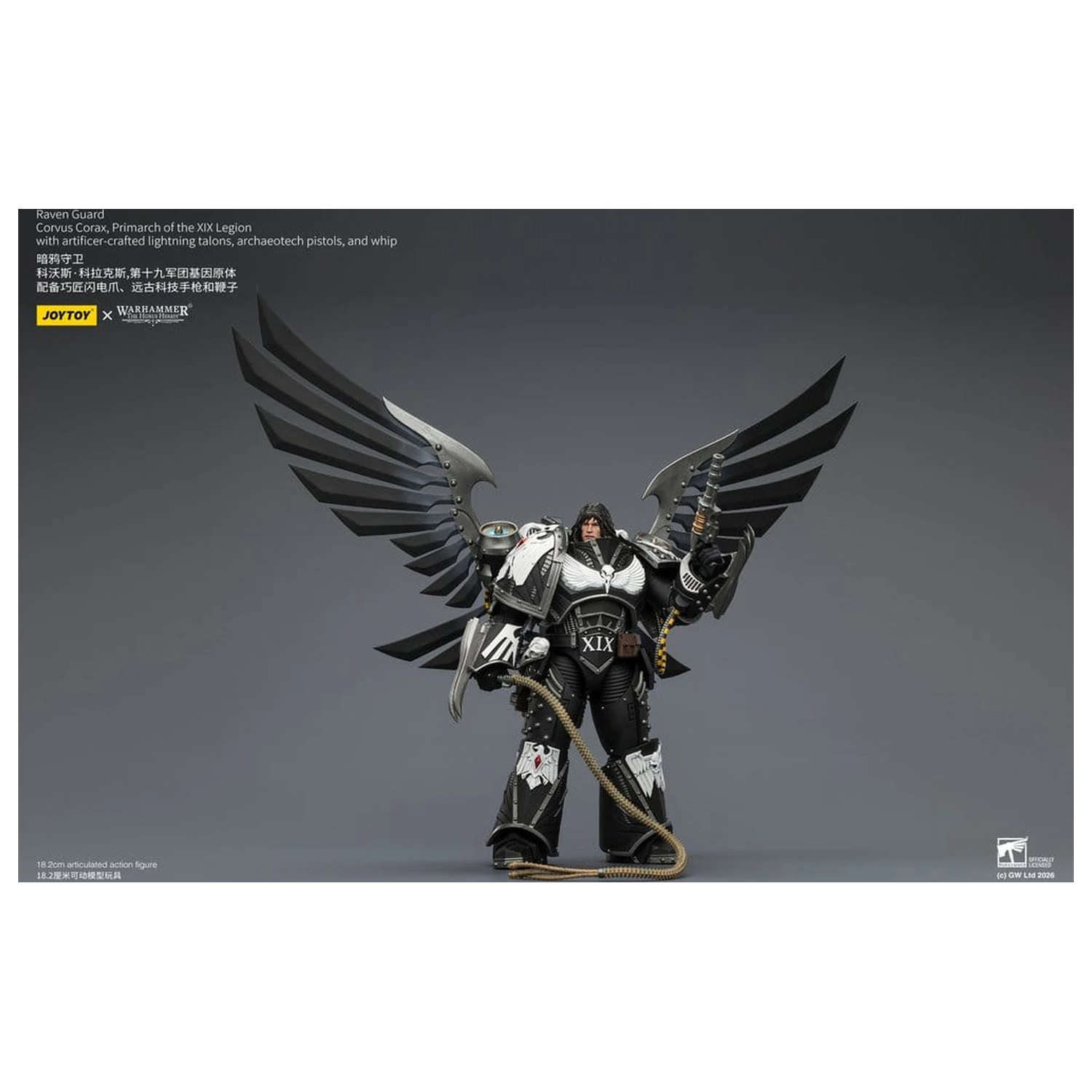 Warhammer 40,000 Akční figurka Raven Guard Corvus Corax, Primarcha XIX. legie 18 cm fotografii produktu