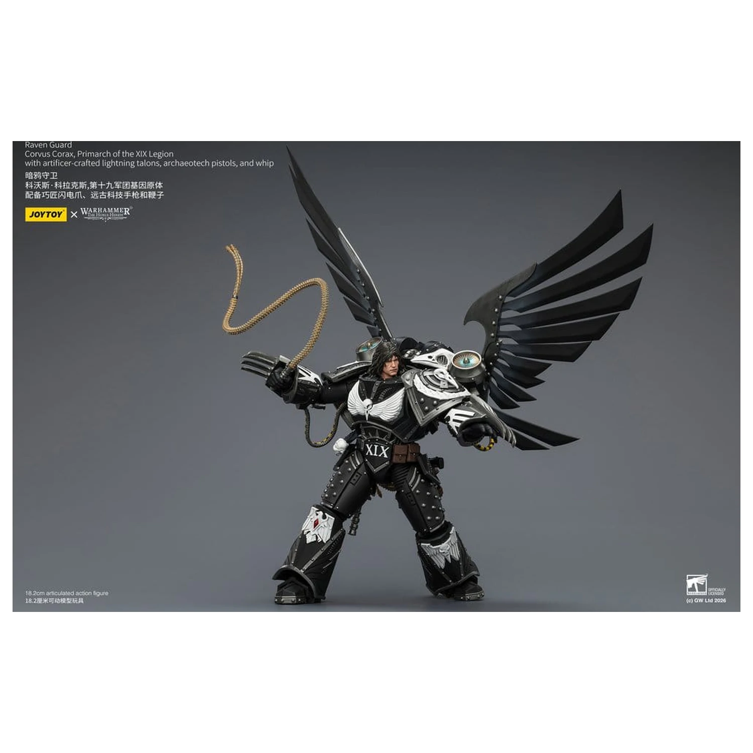 Warhammer 40,000 Akční figurka Raven Guard Corvus Corax, Primarcha XIX. legie 18 cm fotografii produktu