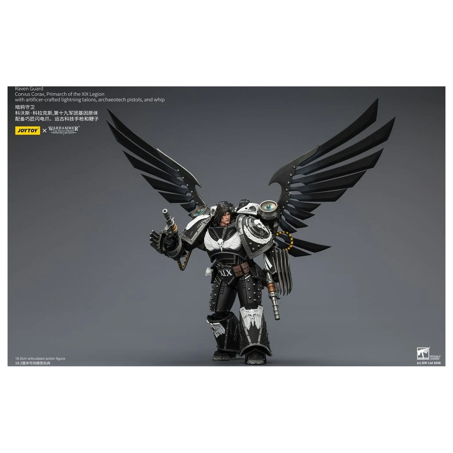 Warhammer 40,000 Akční figurka Raven Guard Corvus Corax, Primarcha XIX. legie 18 cm fotografii produktu