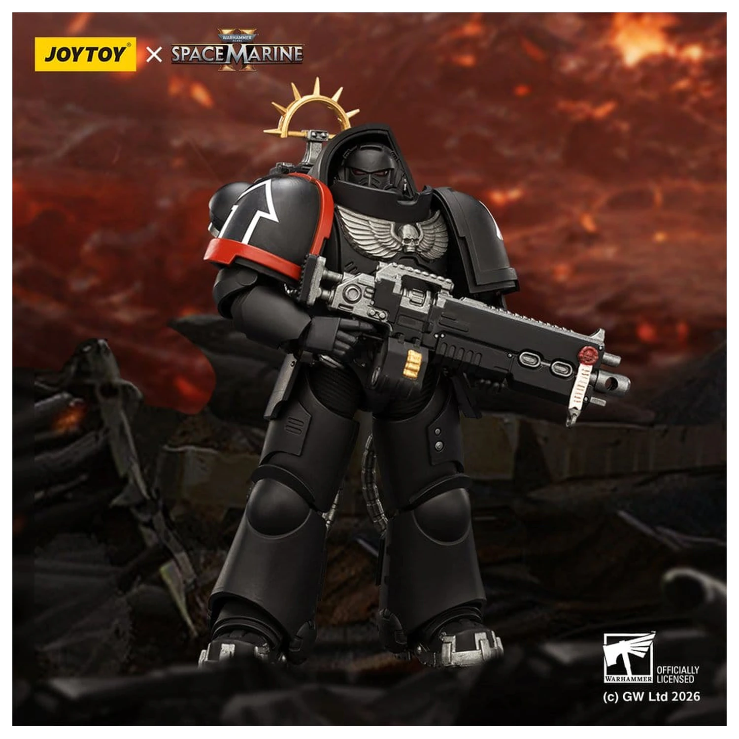 Warhammer 40,000 Akční figurka Raven Guard Heavy Intercessor 13 cm fotografii produktu