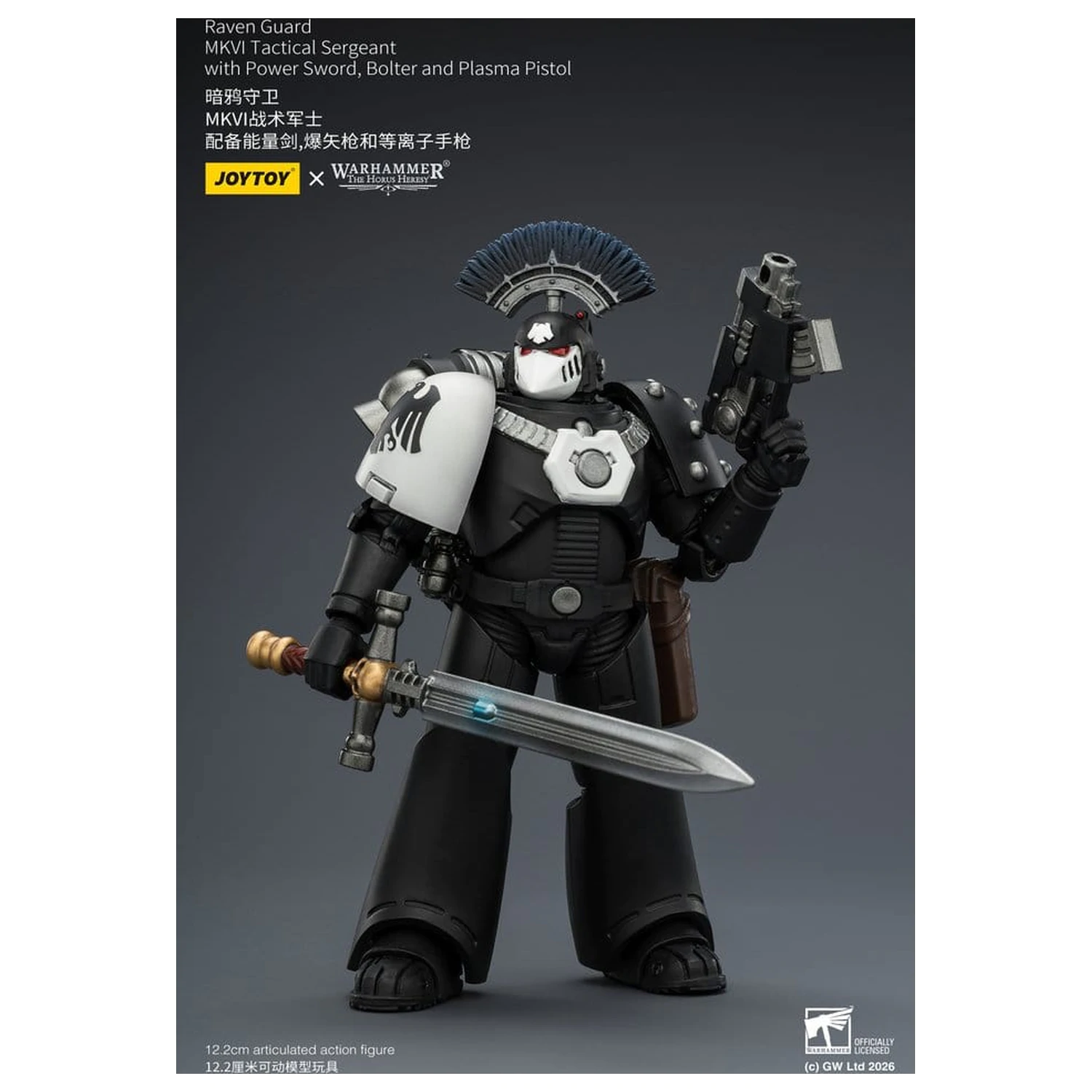 Warhammer 40,000 Akční figurka Raven Guard MkVI Tactical Sergeant 12 cm fotografii produktu