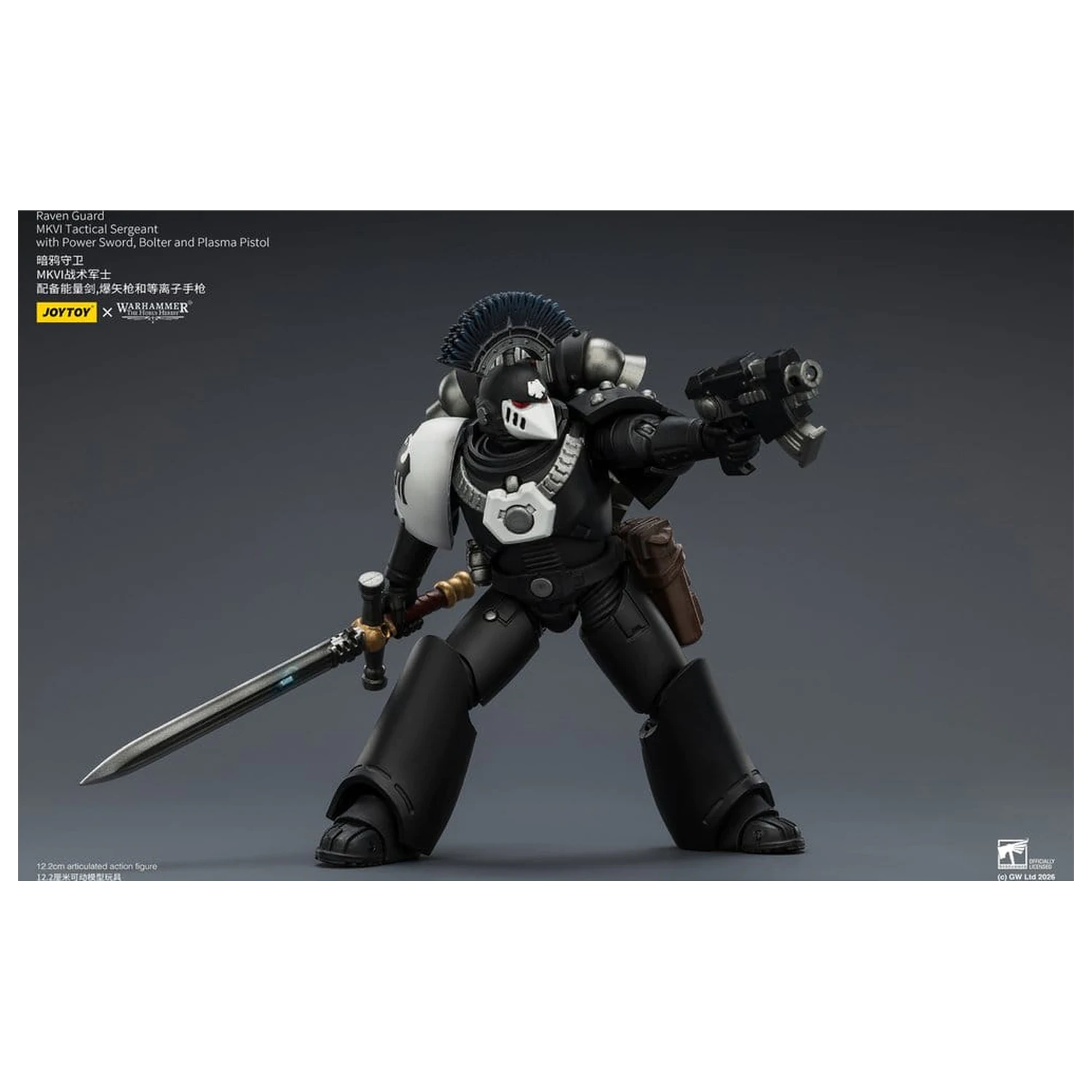 Warhammer 40,000 Akční figurka Raven Guard MkVI Tactical Sergeant 12 cm fotografii produktu