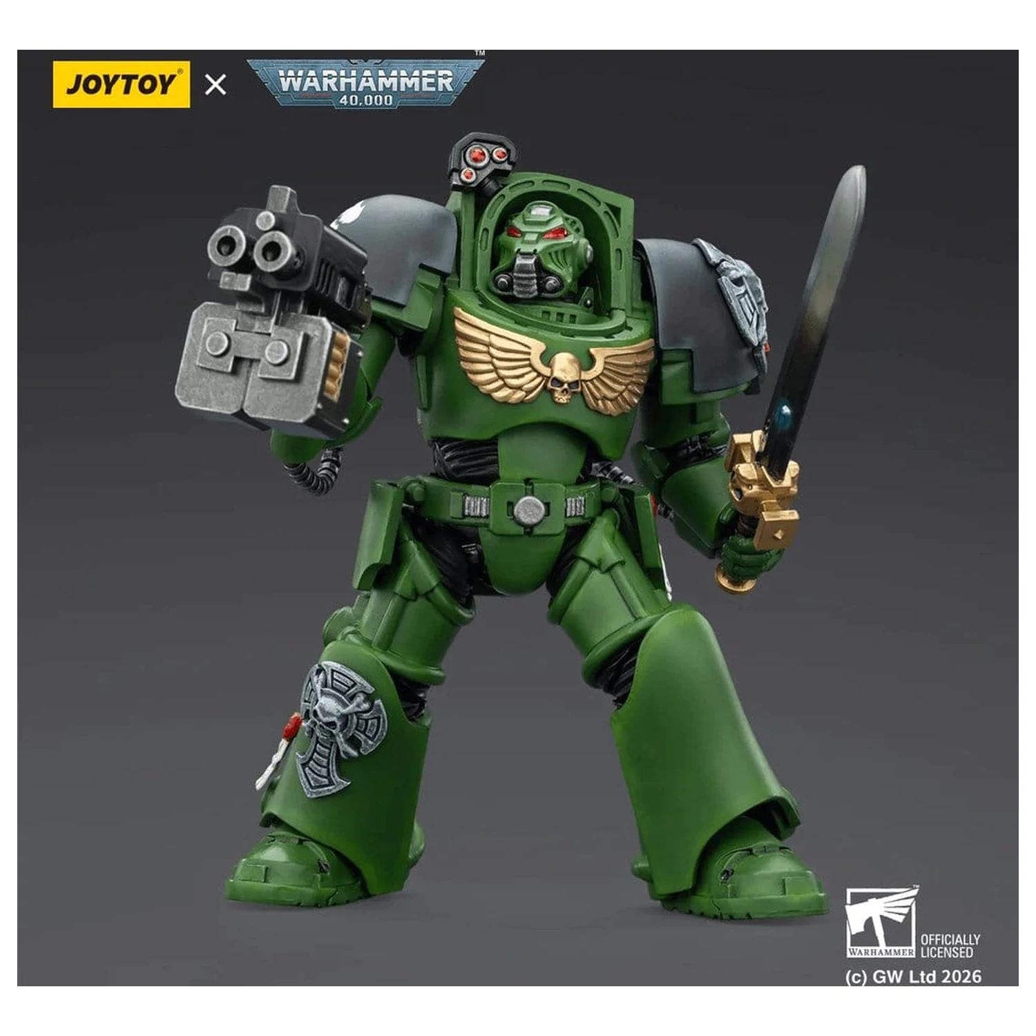 Warhammer 40,000 Akční figurka Salamanders Terminator 1 s Power Sword a Storm Bolter 14 cm fotografii produktu