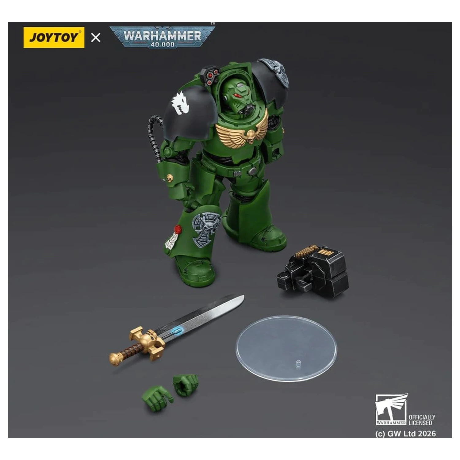 Warhammer 40,000 Akční figurka Salamanders Terminator 1 s Power Sword a Storm Bolter 14 cm fotografii produktu