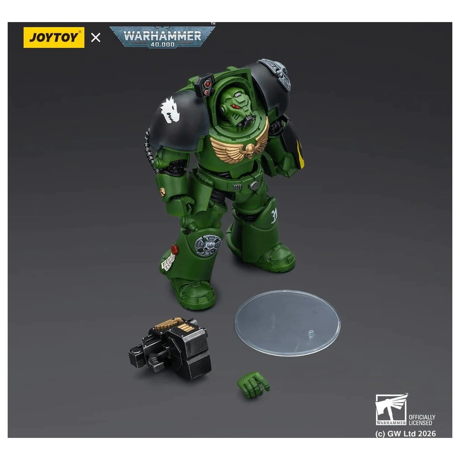 Warhammer 40,000 Akční figurka Salamanders Terminator 2 s Power Fistem a Storm Bolterem 14 cm fotografii produktu