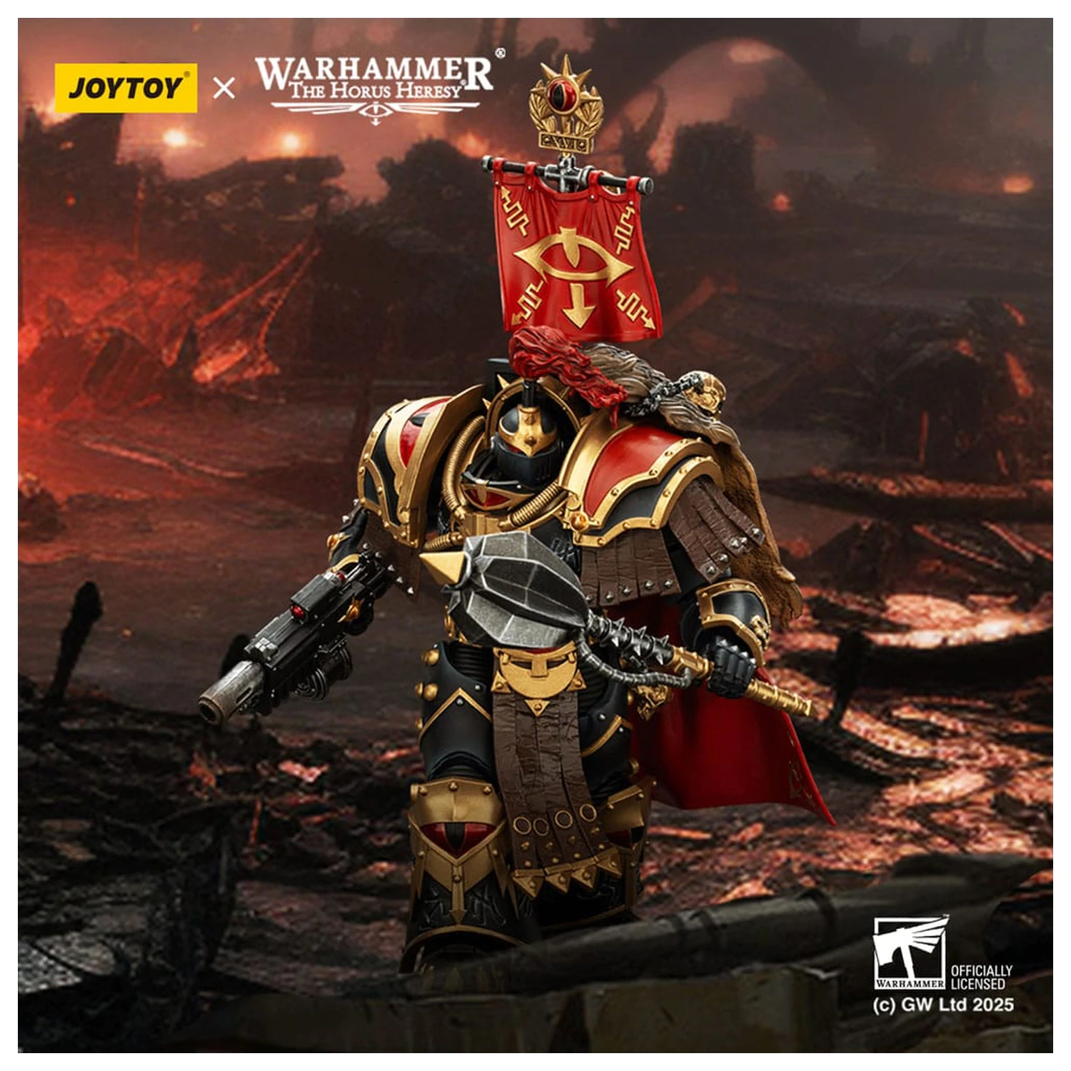 Warhammer 40,000: Sons of Horus akční figurka Legion Cataphractii Praetor s Combi-Meltou a Power Maulem 14 cm fotografii produktu