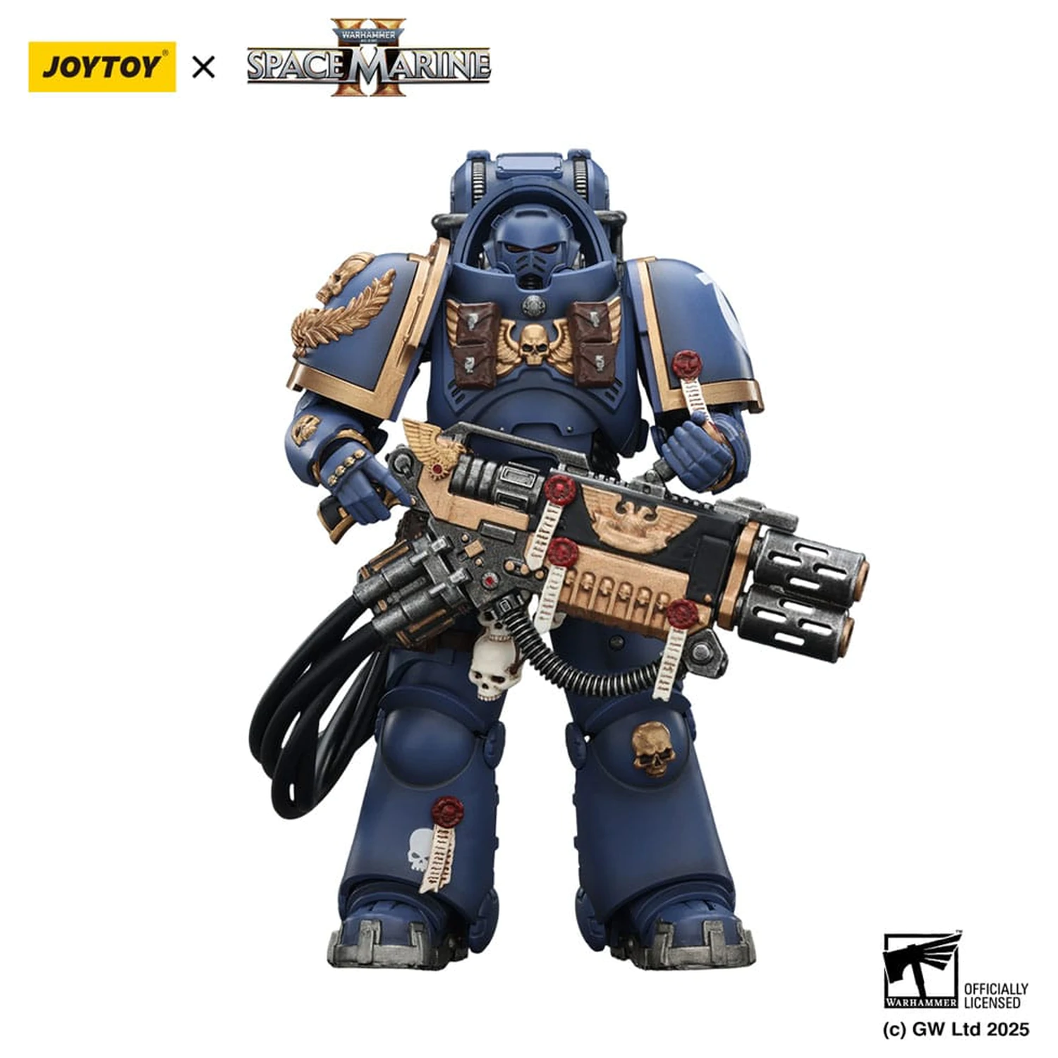 Warhammer 40,000: Space Marine 2 Akční figurka Ultramarines Heavy Artificer Armor s Relic Multi-Melta 13 cm fotografii produktu