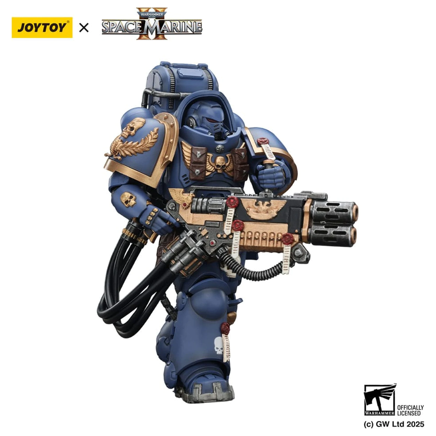 Warhammer 40,000: Space Marine 2 Akční figurka Ultramarines Heavy Artificer Armor s Relic Multi-Melta 13 cm fotografii produktu