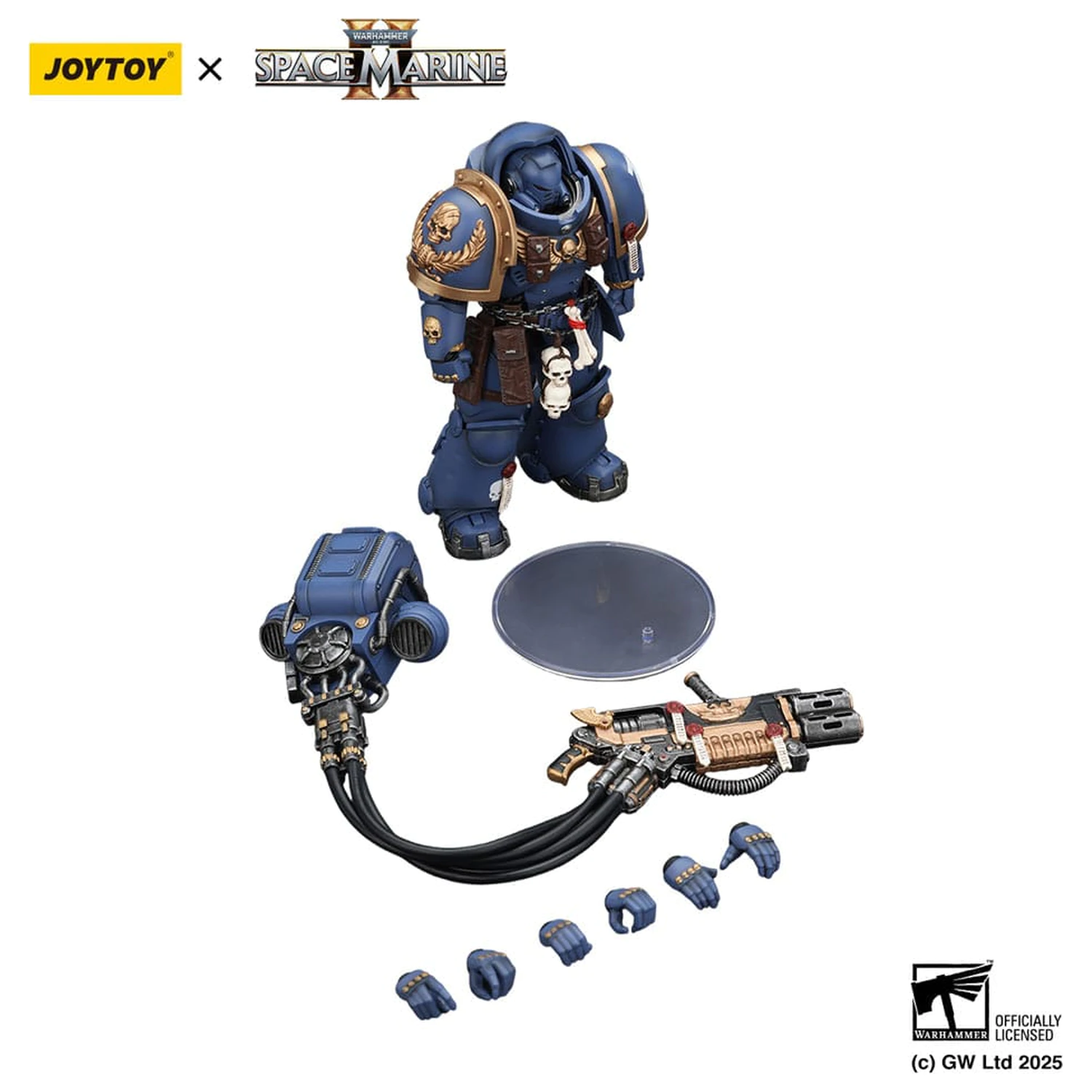 Warhammer 40,000: Space Marine 2 Akční figurka Ultramarines Heavy Artificer Armor s Relic Multi-Melta 13 cm fotografii produktu