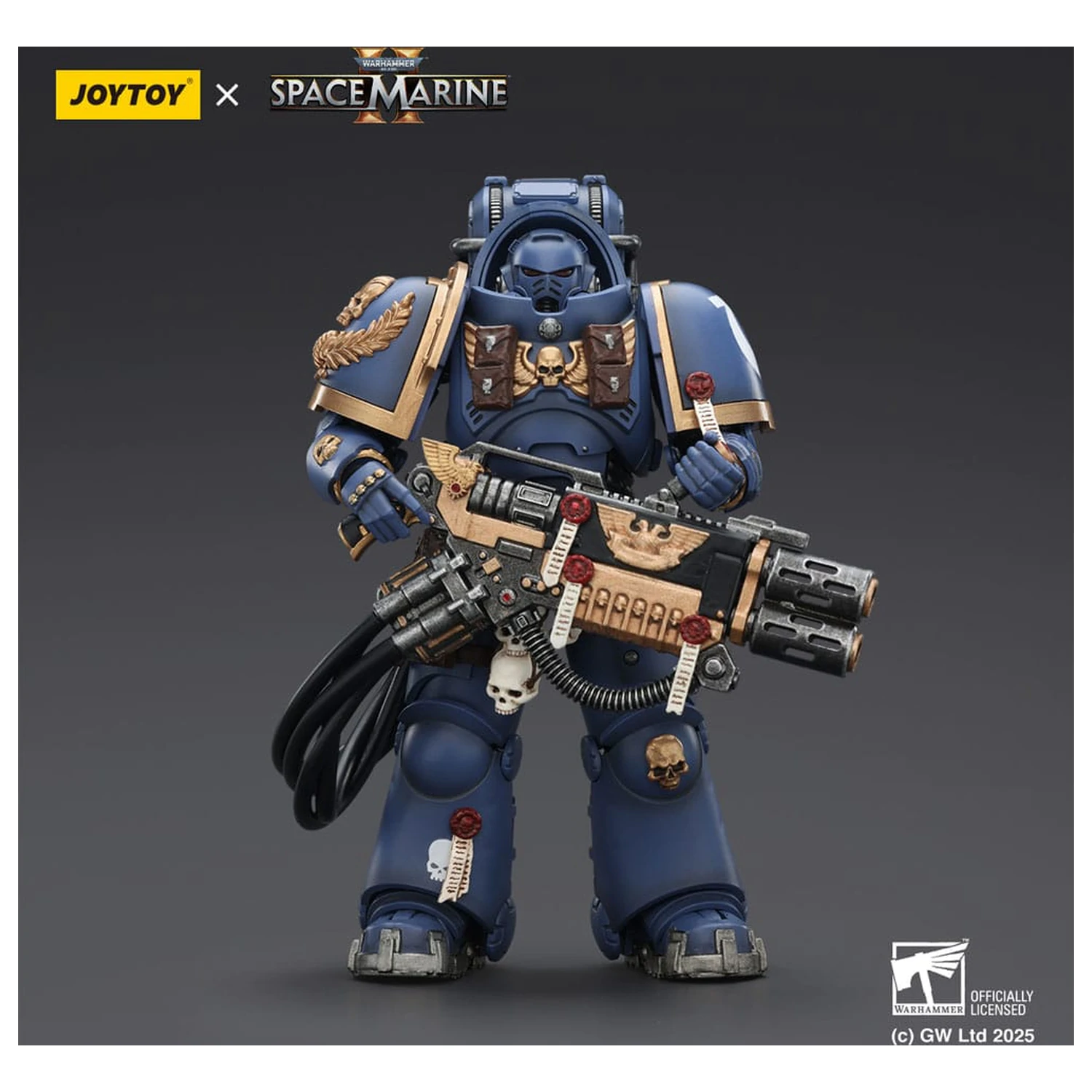 Warhammer 40,000: Space Marine 2 Akční figurka Ultramarines Heavy Artificer Armor s Relic Multi-Melta 13 cm fotografii produktu