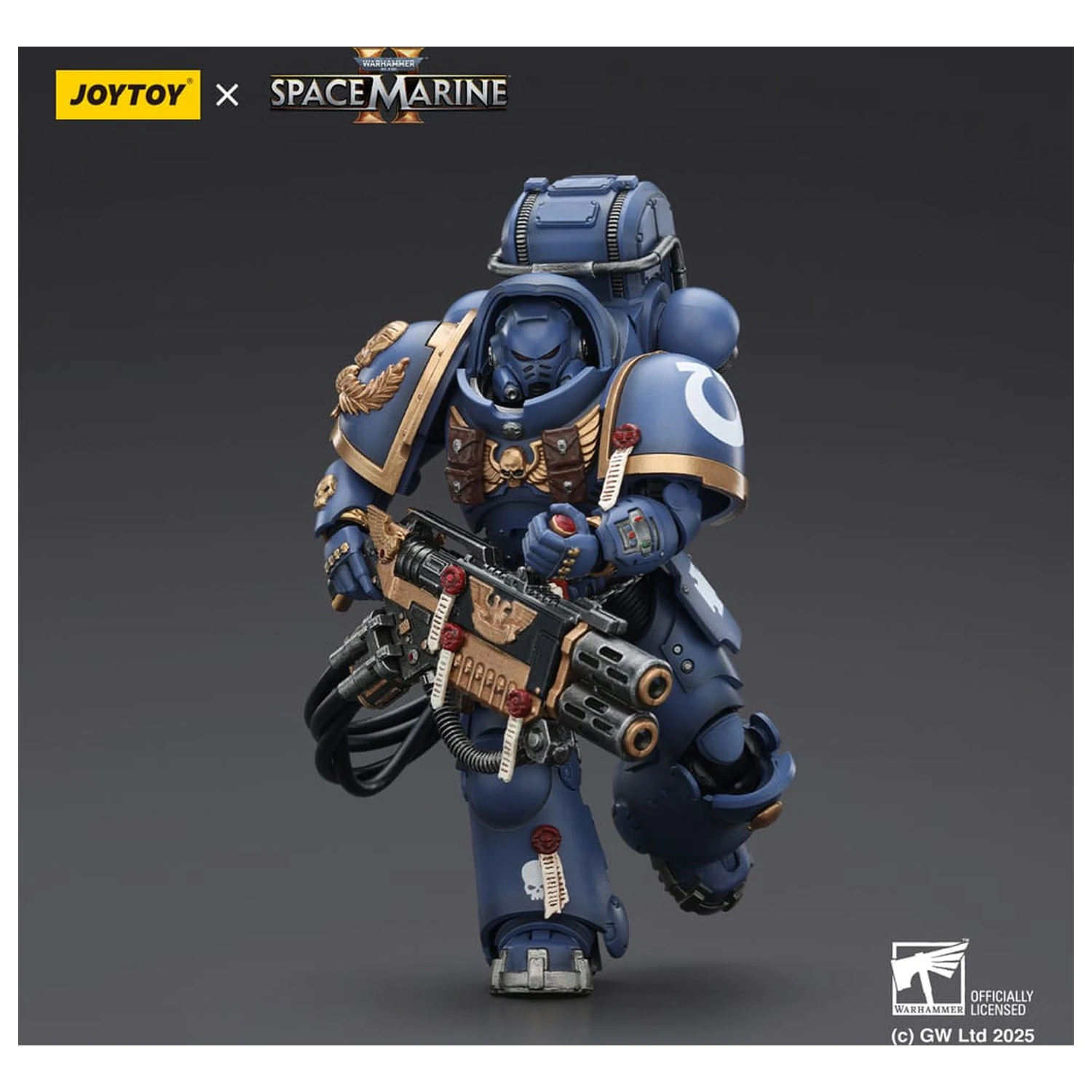 Warhammer 40,000: Space Marine 2 Akční figurka Ultramarines Heavy Artificer Armor s Relic Multi-Melta 13 cm fotografii produktu