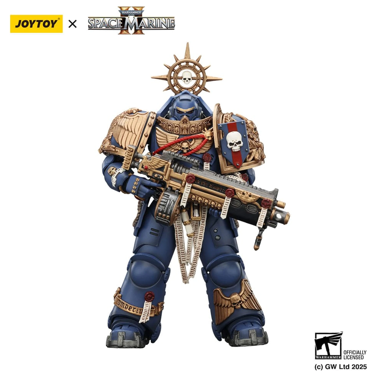 Warhammer 40,000: Space Marine 2 Akční figurka Ultramarines Heavy Relic Primus Armor s Heavy Relic Bolt Rifle 13 cm fotografii produktu