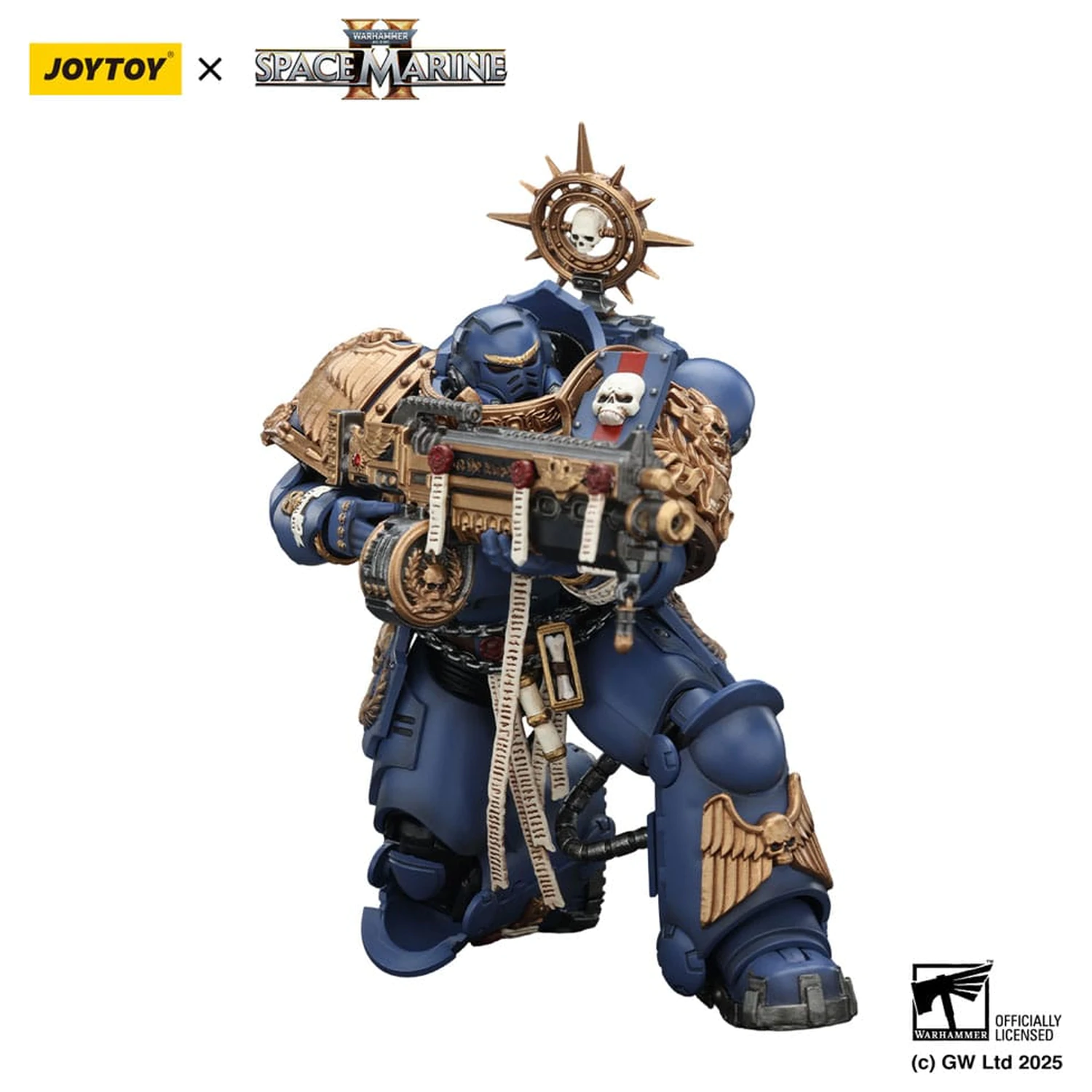 Warhammer 40,000: Space Marine 2 Akční figurka Ultramarines Heavy Relic Primus Armor s Heavy Relic Bolt Rifle 13 cm fotografii produktu