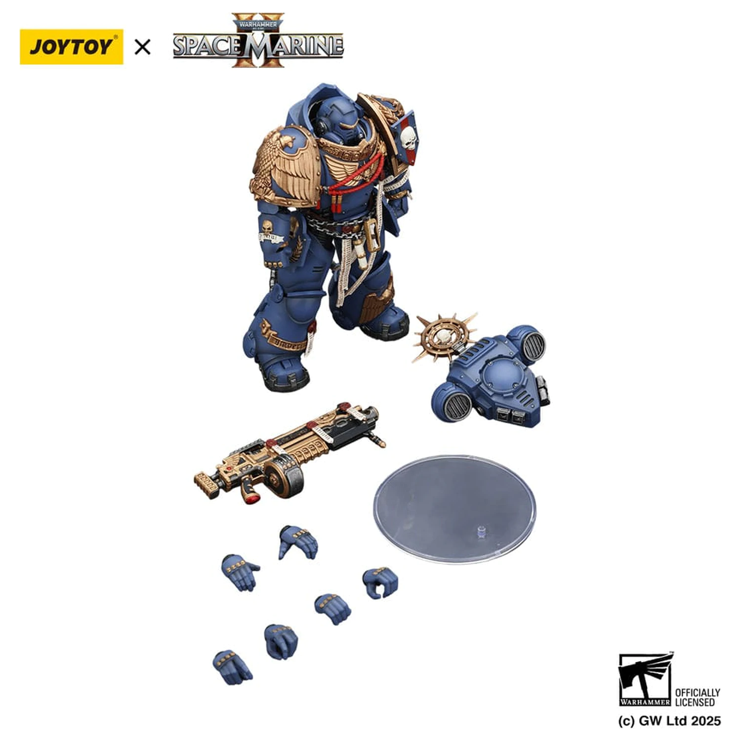 Warhammer 40,000: Space Marine 2 Akční figurka Ultramarines Heavy Relic Primus Armor s Heavy Relic Bolt Rifle 13 cm fotografii produktu
