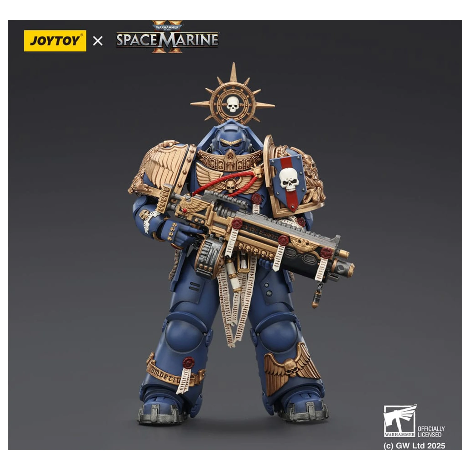 Warhammer 40,000: Space Marine 2 Akční figurka Ultramarines Heavy Relic Primus Armor s Heavy Relic Bolt Rifle 13 cm fotografii produktu