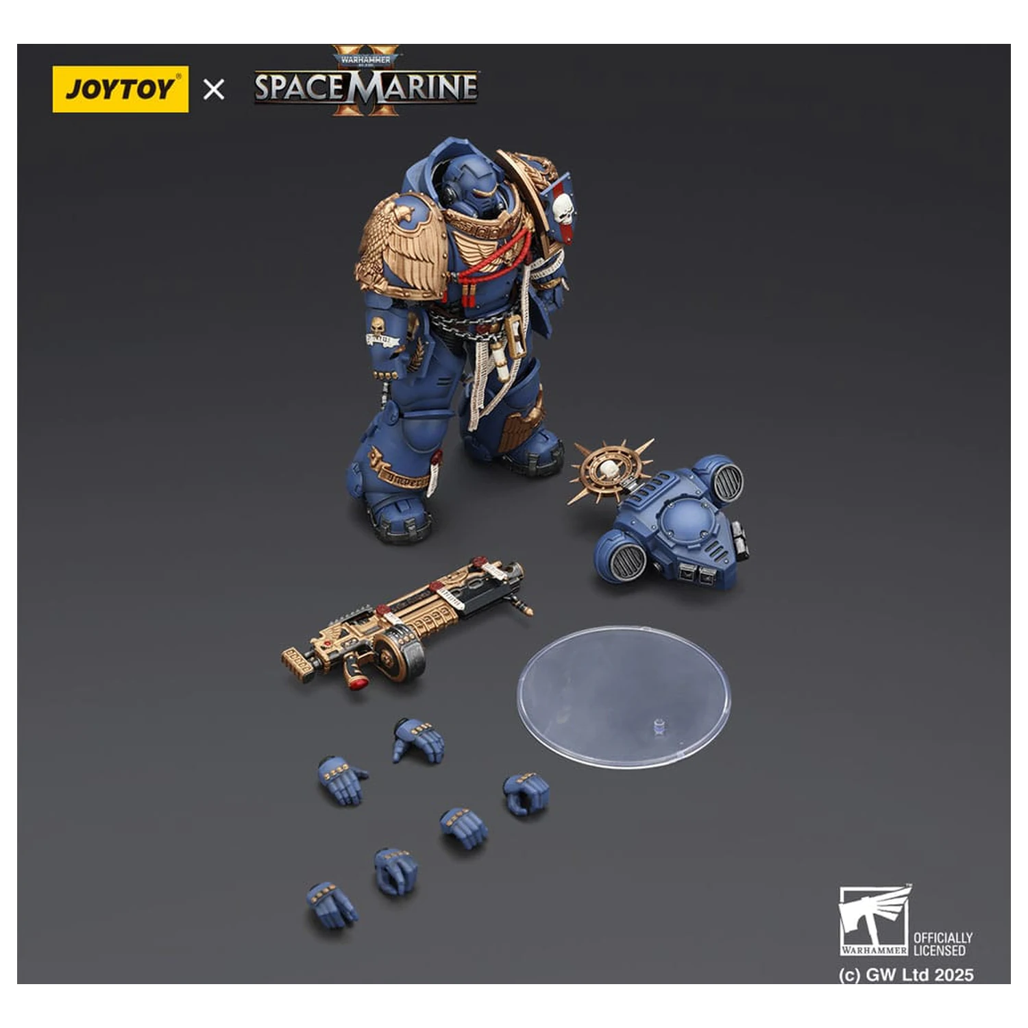 Warhammer 40,000: Space Marine 2 Akční figurka Ultramarines Heavy Relic Primus Armor s Heavy Relic Bolt Rifle 13 cm fotografii produktu