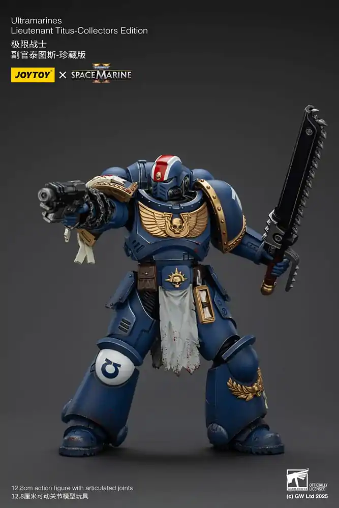 Warhammer 40,000: Space Marine 2 Akční figurka Ultramarines Lieutenant Titus Collectors Edition 13 cm fotografii produktu
