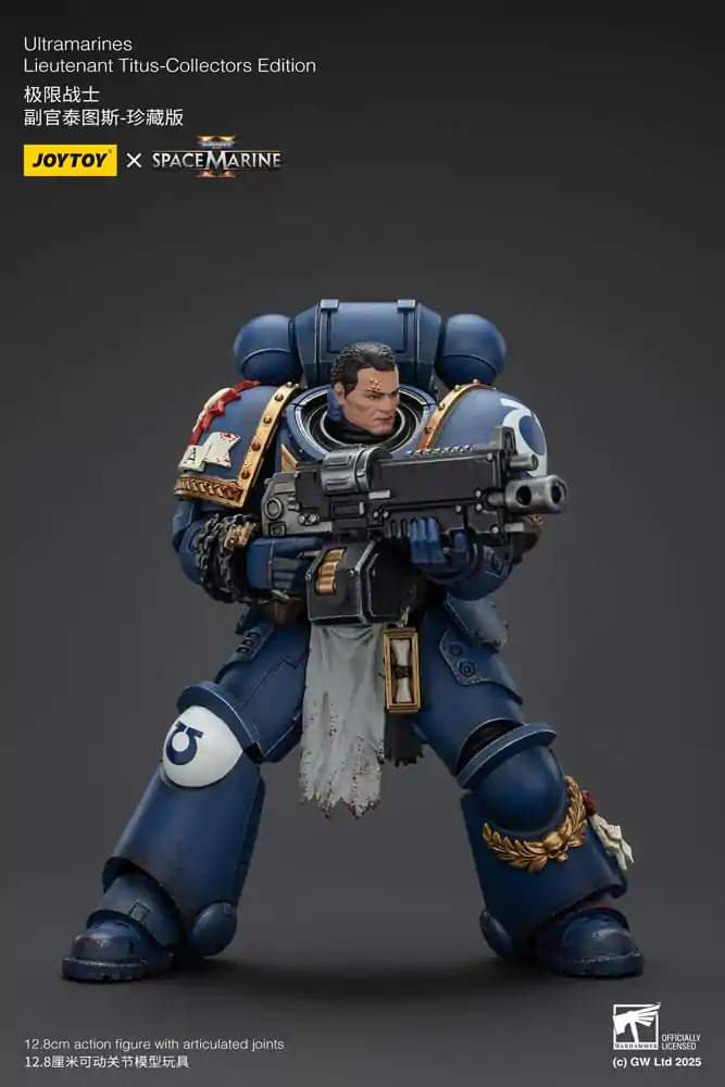 Warhammer 40,000: Space Marine 2 Akční figurka Ultramarines Lieutenant Titus Collectors Edition 13 cm fotografii produktu
