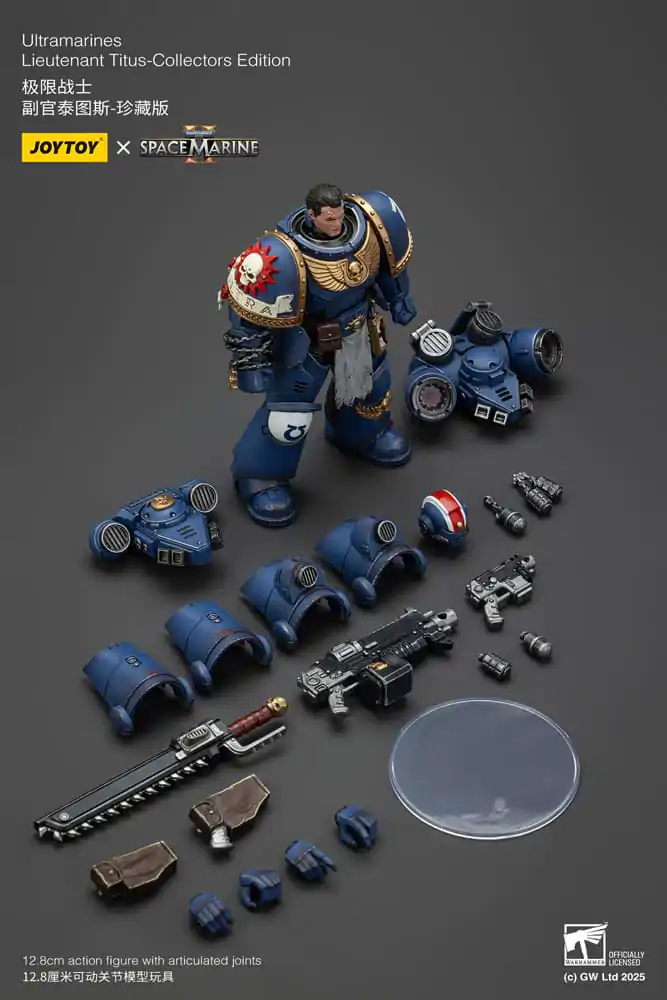 Warhammer 40,000: Space Marine 2 Akční figurka Ultramarines Lieutenant Titus Collectors Edition 13 cm fotografii produktu
