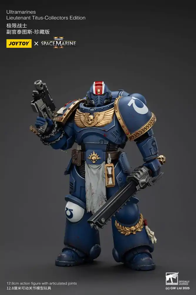 Warhammer 40,000: Space Marine 2 Akční figurka Ultramarines Lieutenant Titus Collectors Edition 13 cm fotografii produktu