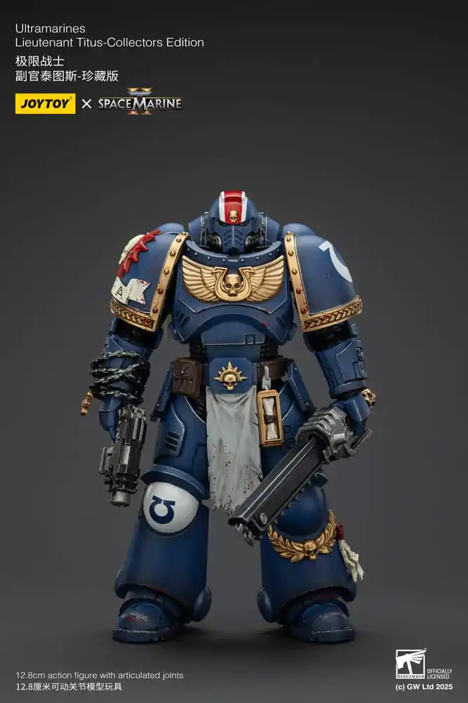 Warhammer 40,000: Space Marine 2 Akční figurka Ultramarines Lieutenant Titus Collectors Edition 13 cm fotografii produktu