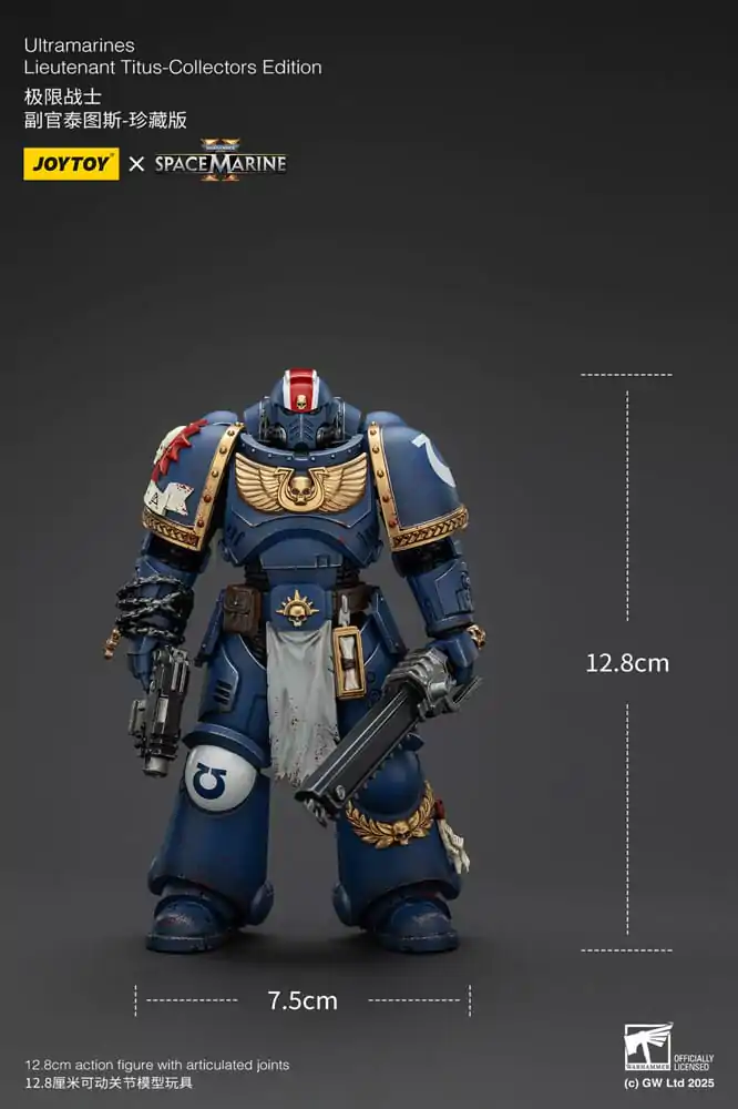 Warhammer 40,000: Space Marine 2 Akční figurka Ultramarines Lieutenant Titus Collectors Edition 13 cm fotografii produktu