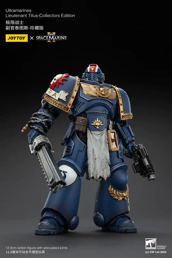 Warhammer 40,000: Space Marine 2 Akční figurka Ultramarines Lieutenant Titus Collectors Edition 13 cm fotografii produktu
