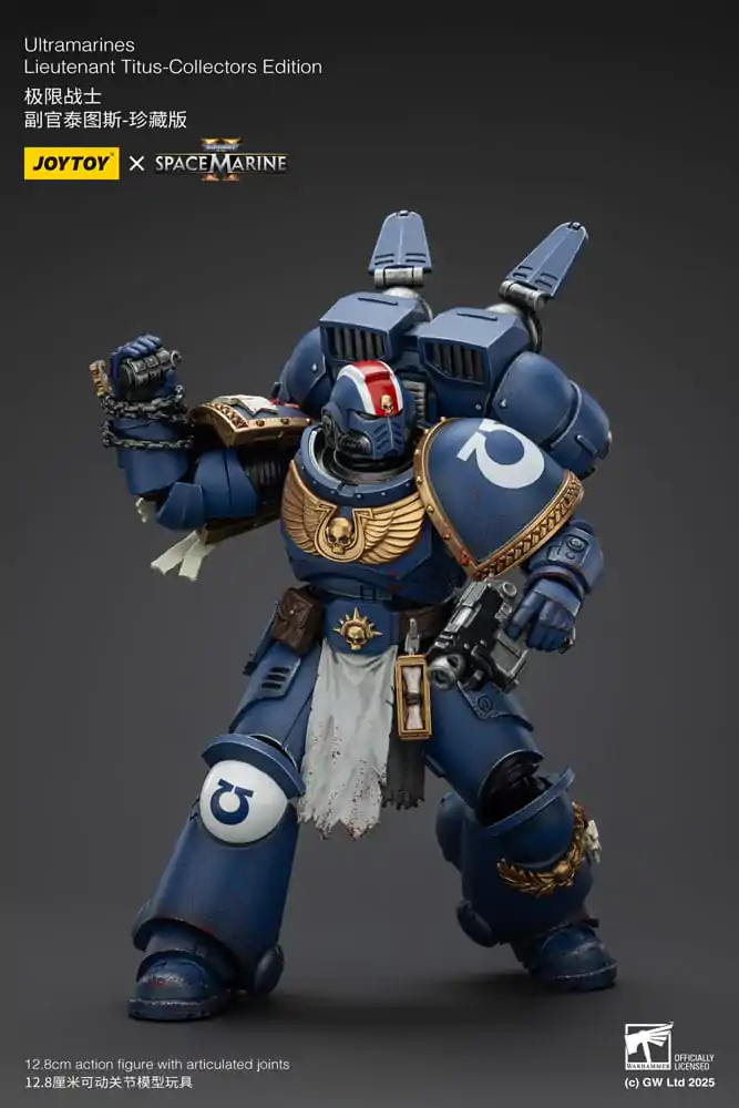 Warhammer 40,000: Space Marine 2 Akční figurka Ultramarines Lieutenant Titus Collectors Edition 13 cm fotografii produktu