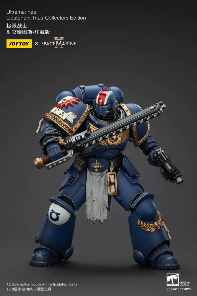 Warhammer 40,000: Space Marine 2 Akční figurka Ultramarines Lieutenant Titus Collectors Edition 13 cm fotografii produktu
